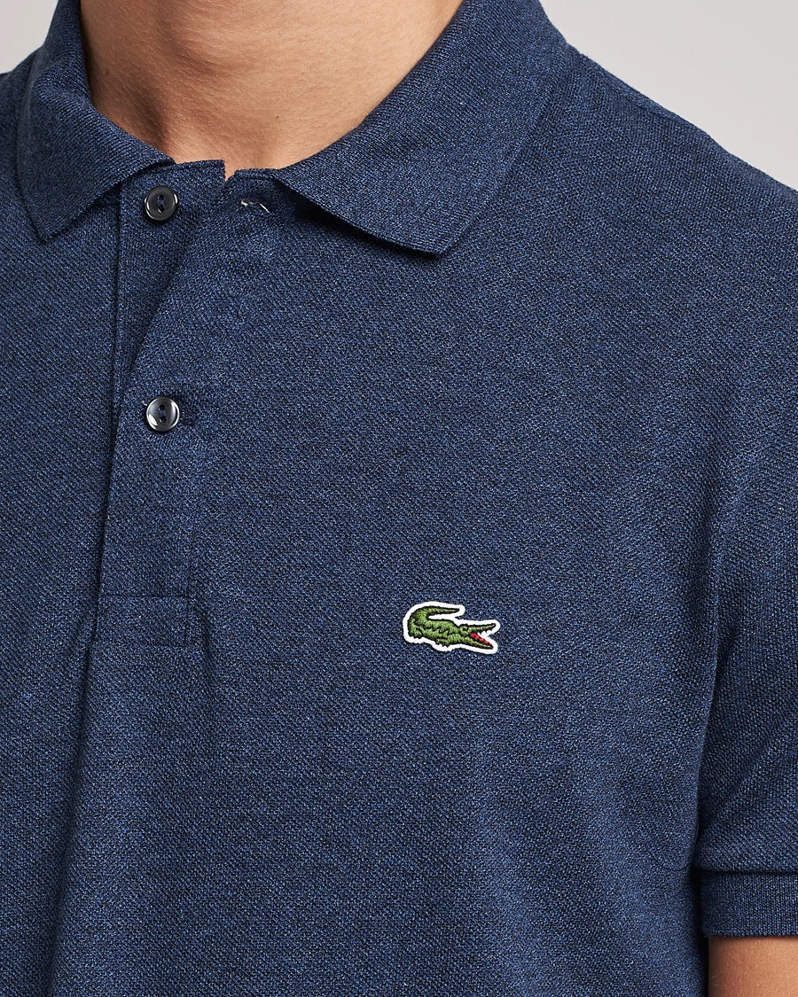 LACOSTE Slim Fit Polo Piké Dark Indigo Blue Men