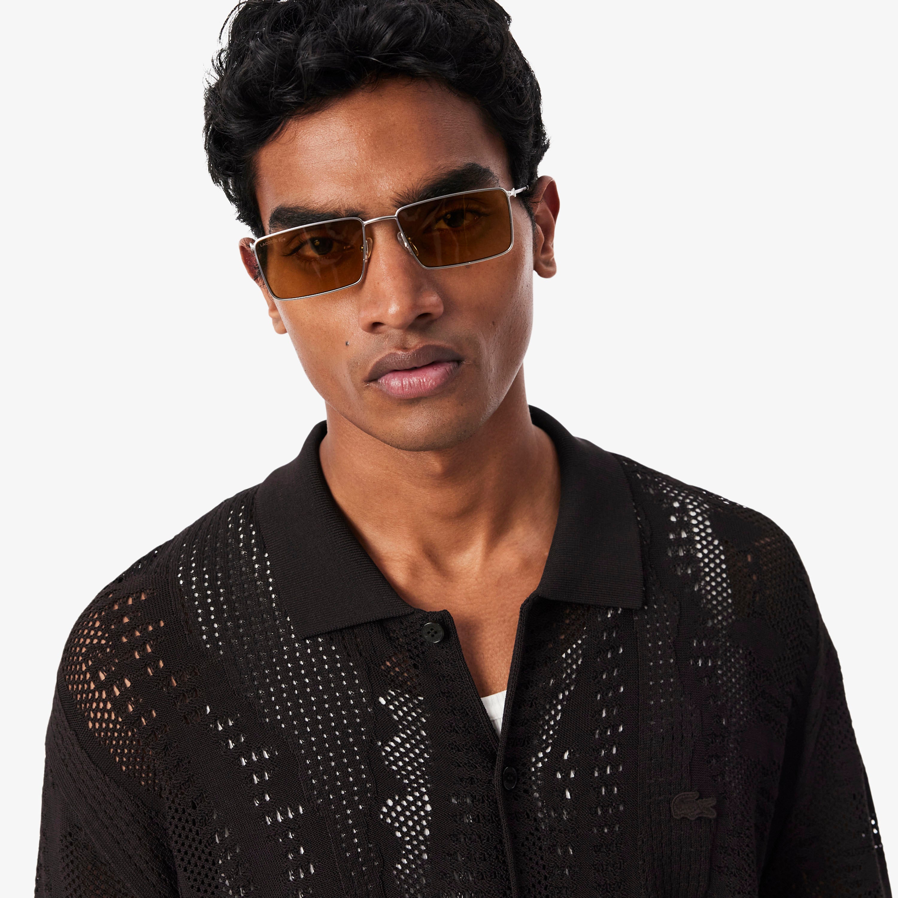 LACOSTE Lacy Knit Crocodile Shirt