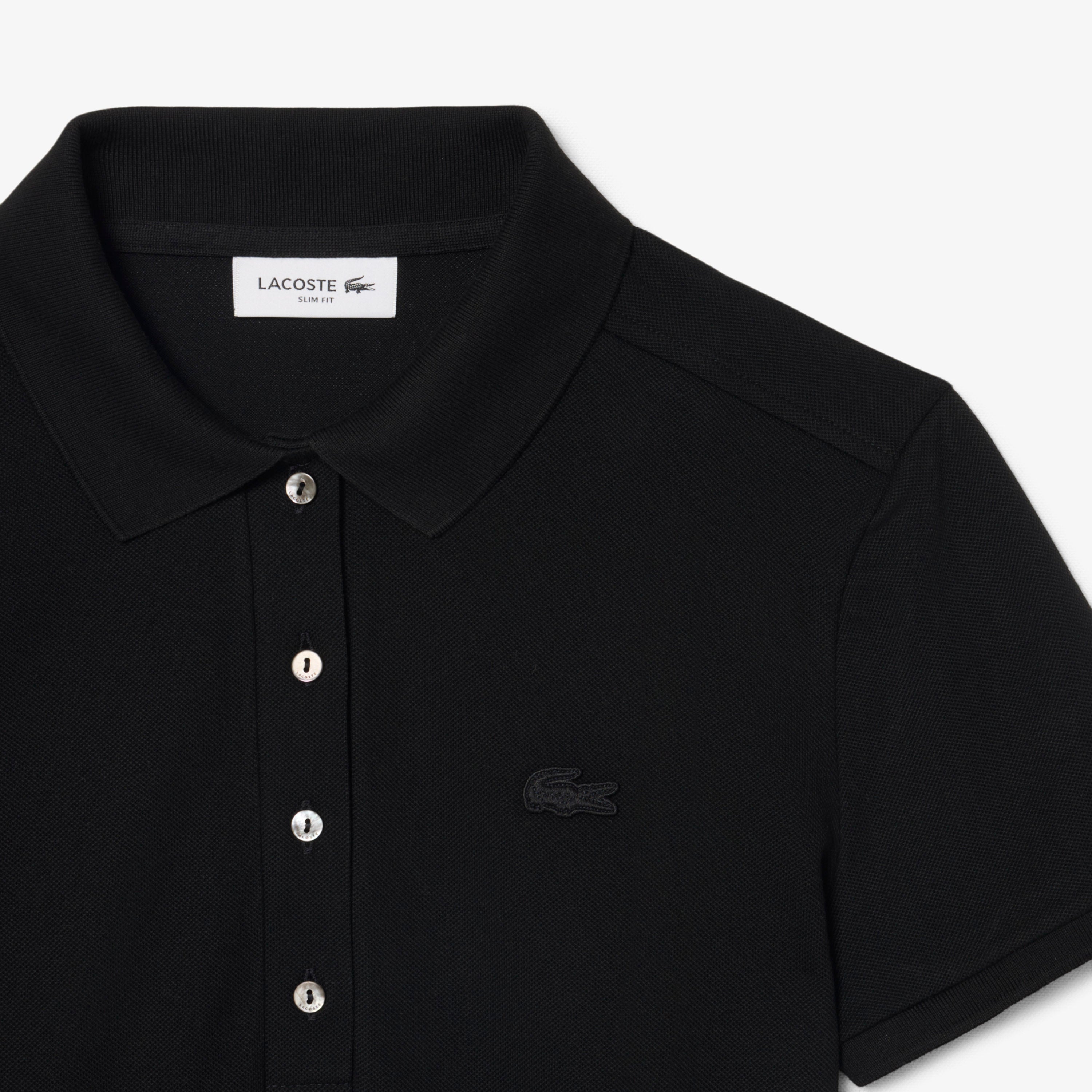 LACOSTE Women's Slim Fit Stretch Mini Piqué Polo Dress
