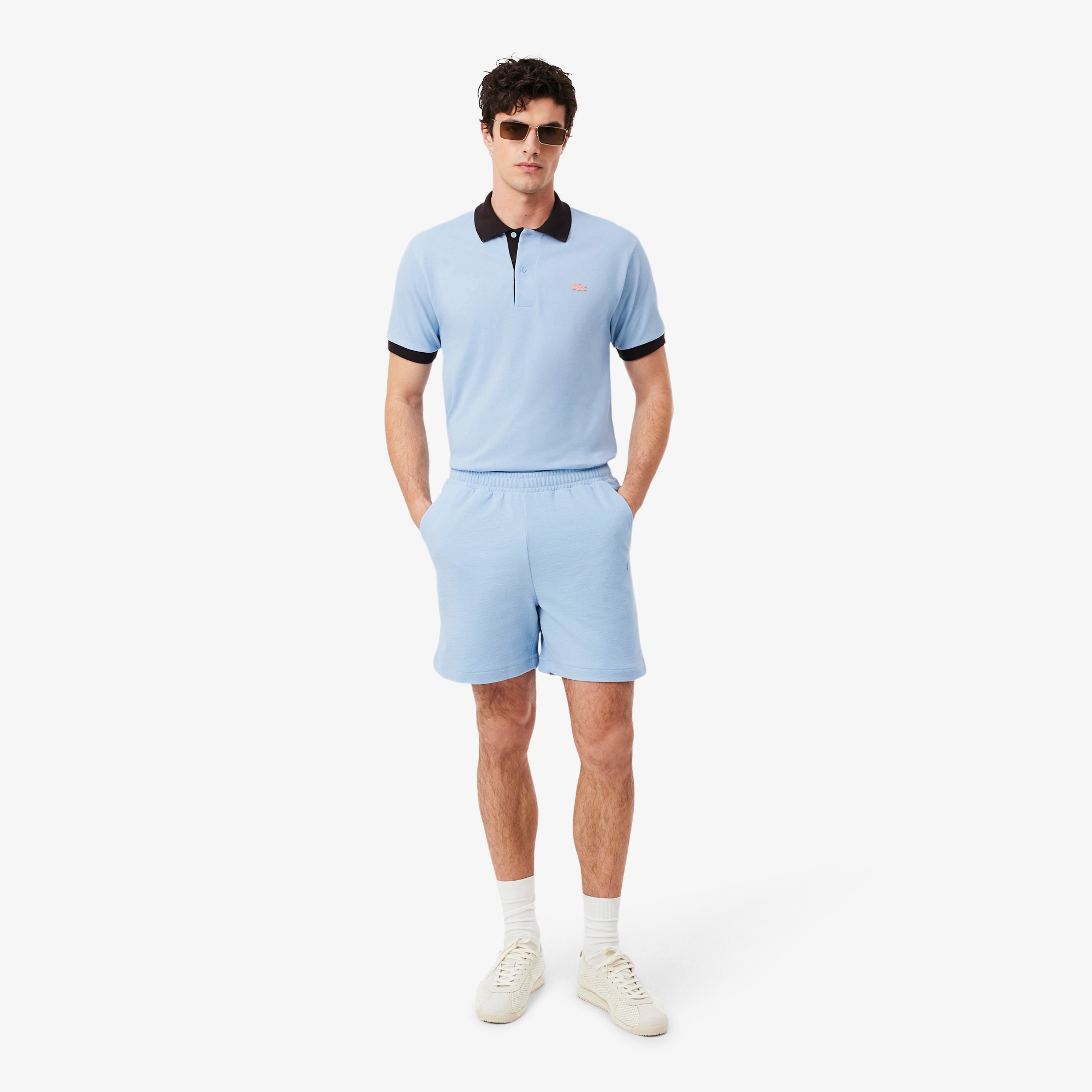 LACOSTE Textured Jersey Shorts