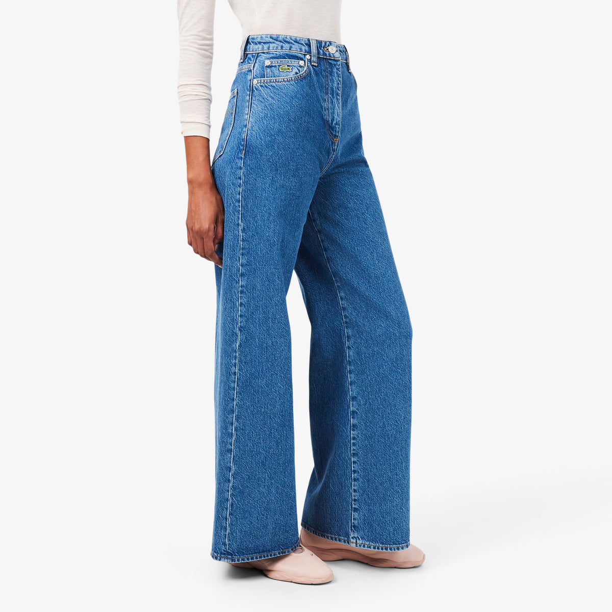 LACOSTE Wide Fit High Waist Jeans Women