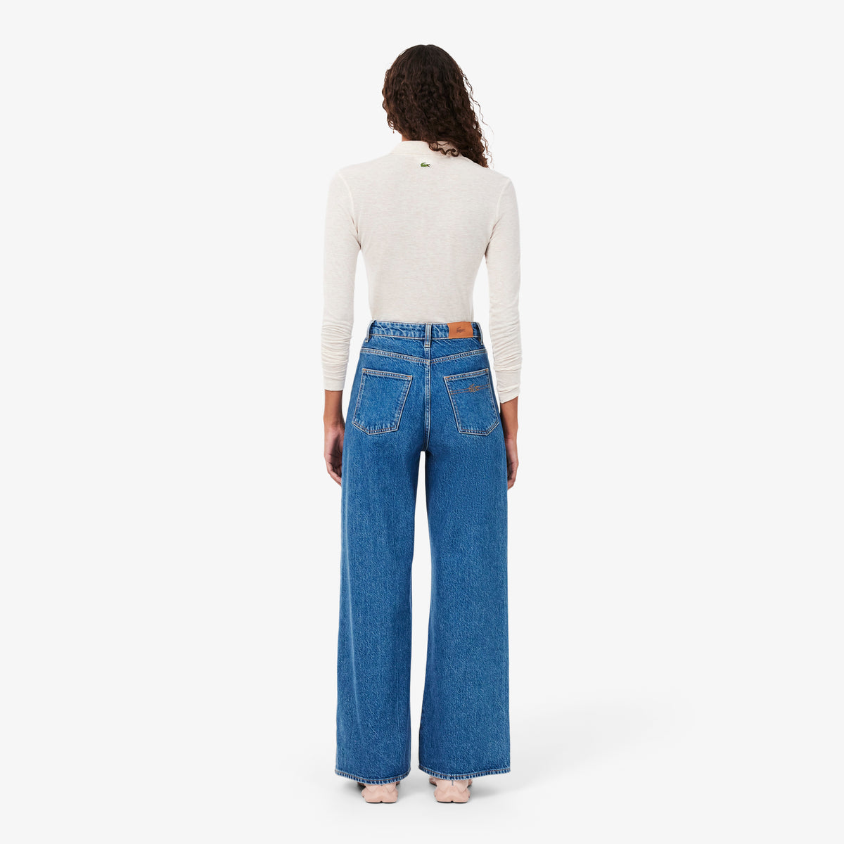 LACOSTE Wide Fit High Waist Jeans Women