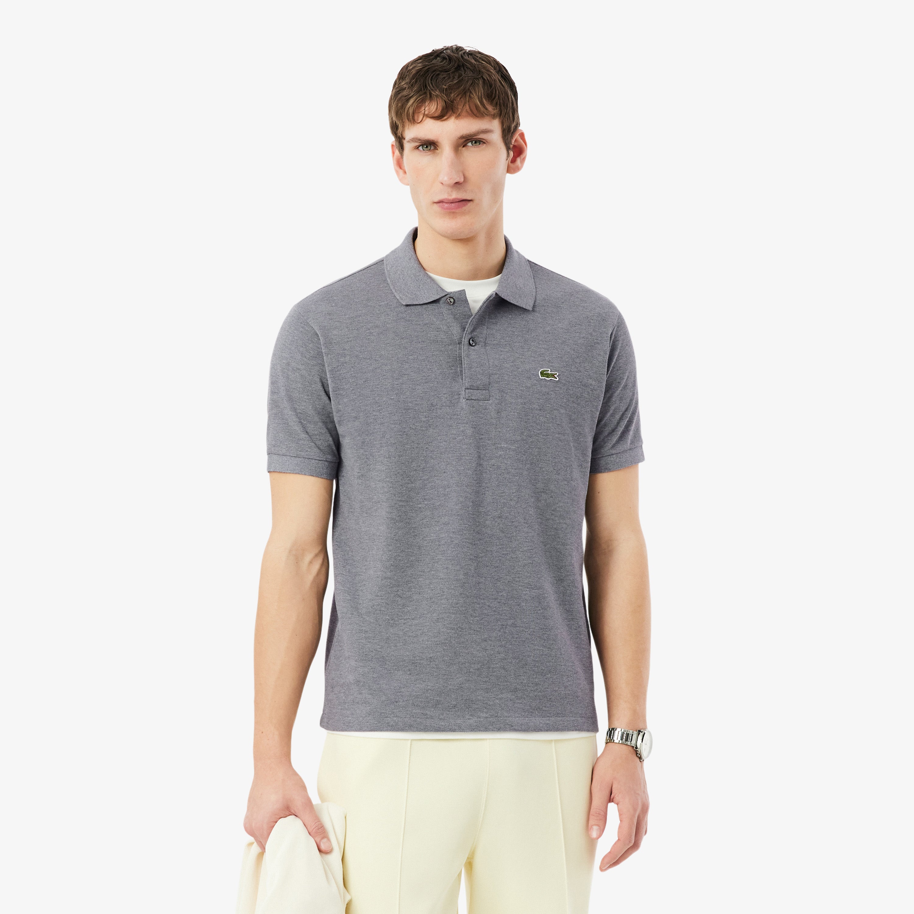 LACOSTE Classic Fit L.12.12 Marl Polo Shirt