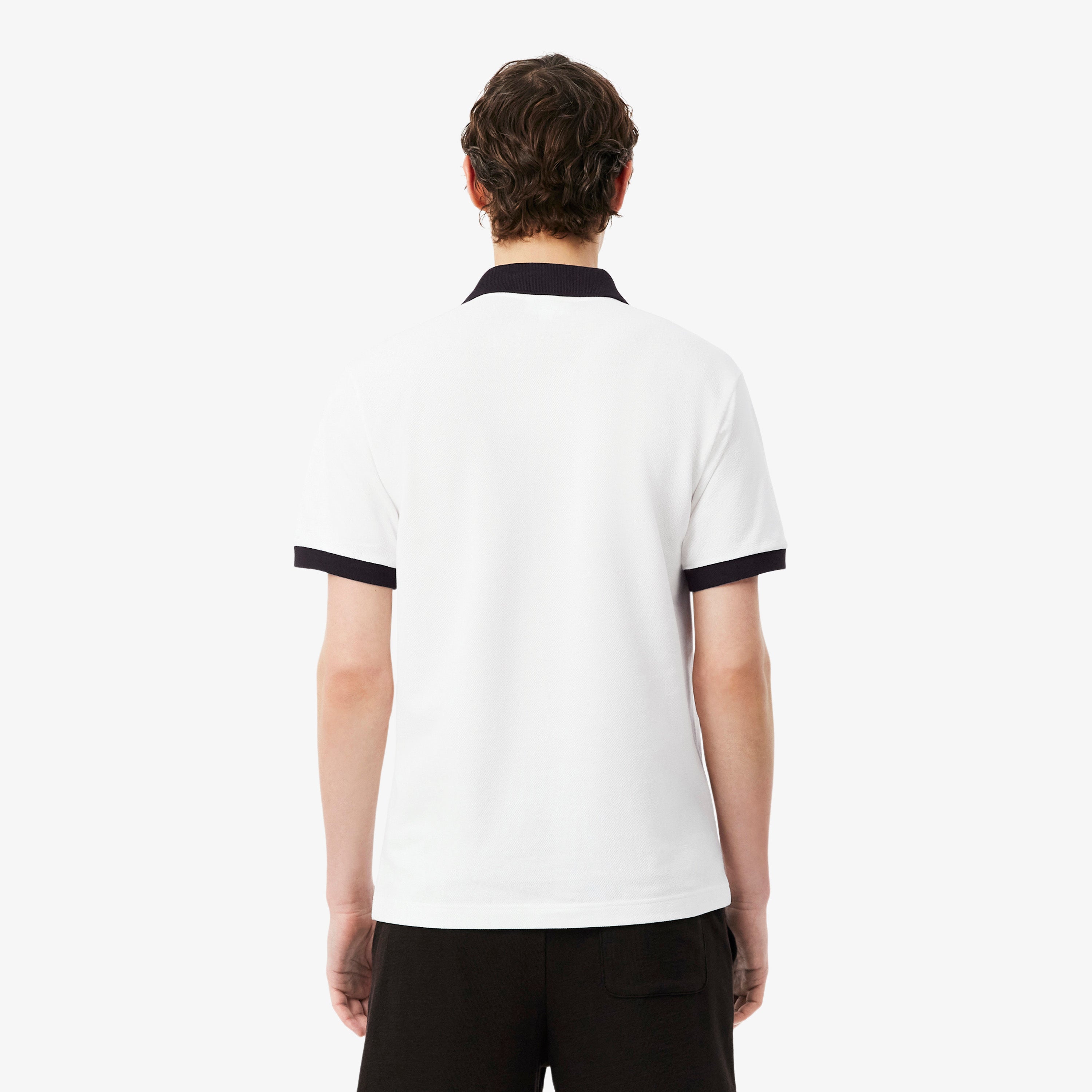LACOSTE Men Classic Fit Contrast Rib Polo