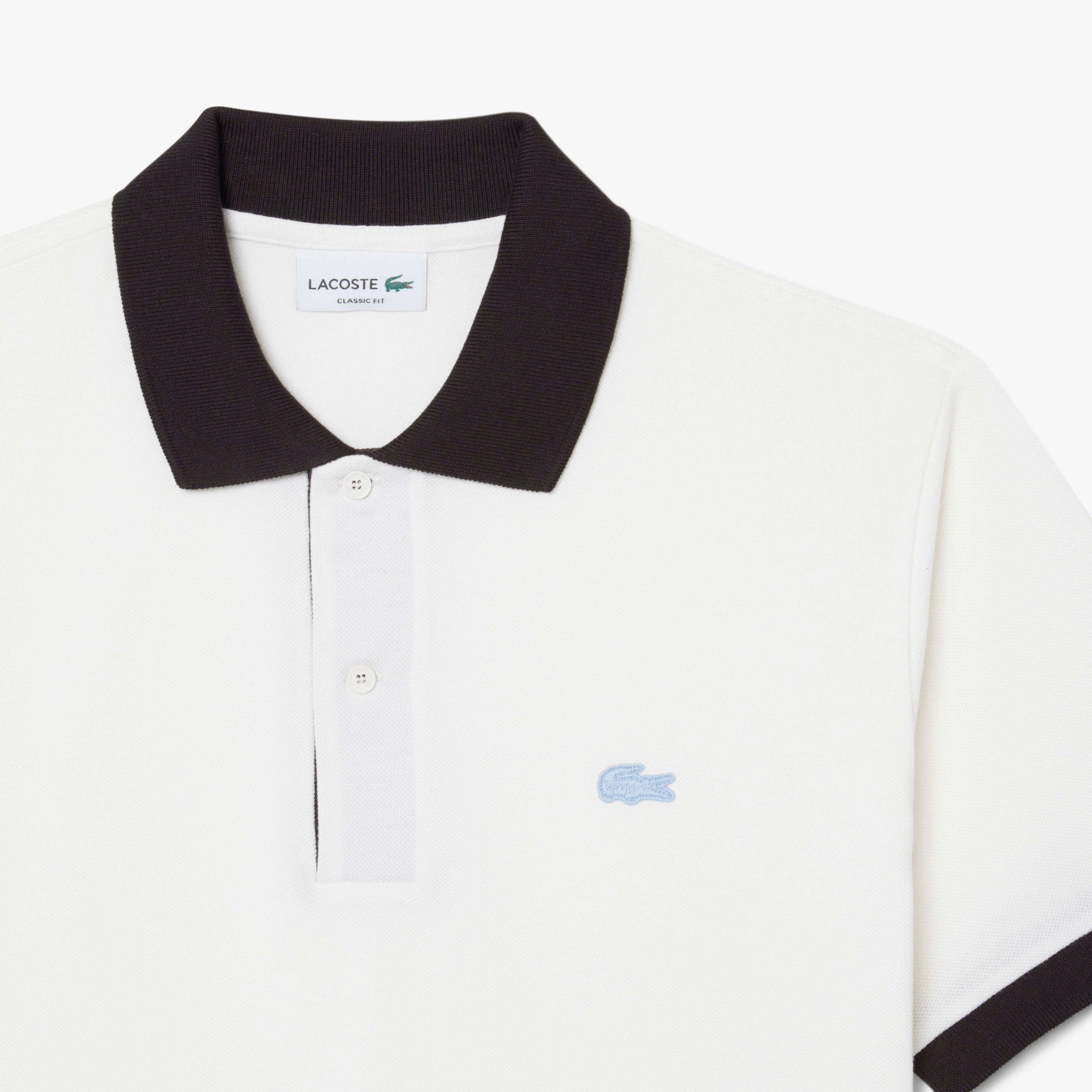 LACOSTE Men Classic Fit Contrast Rib Polo