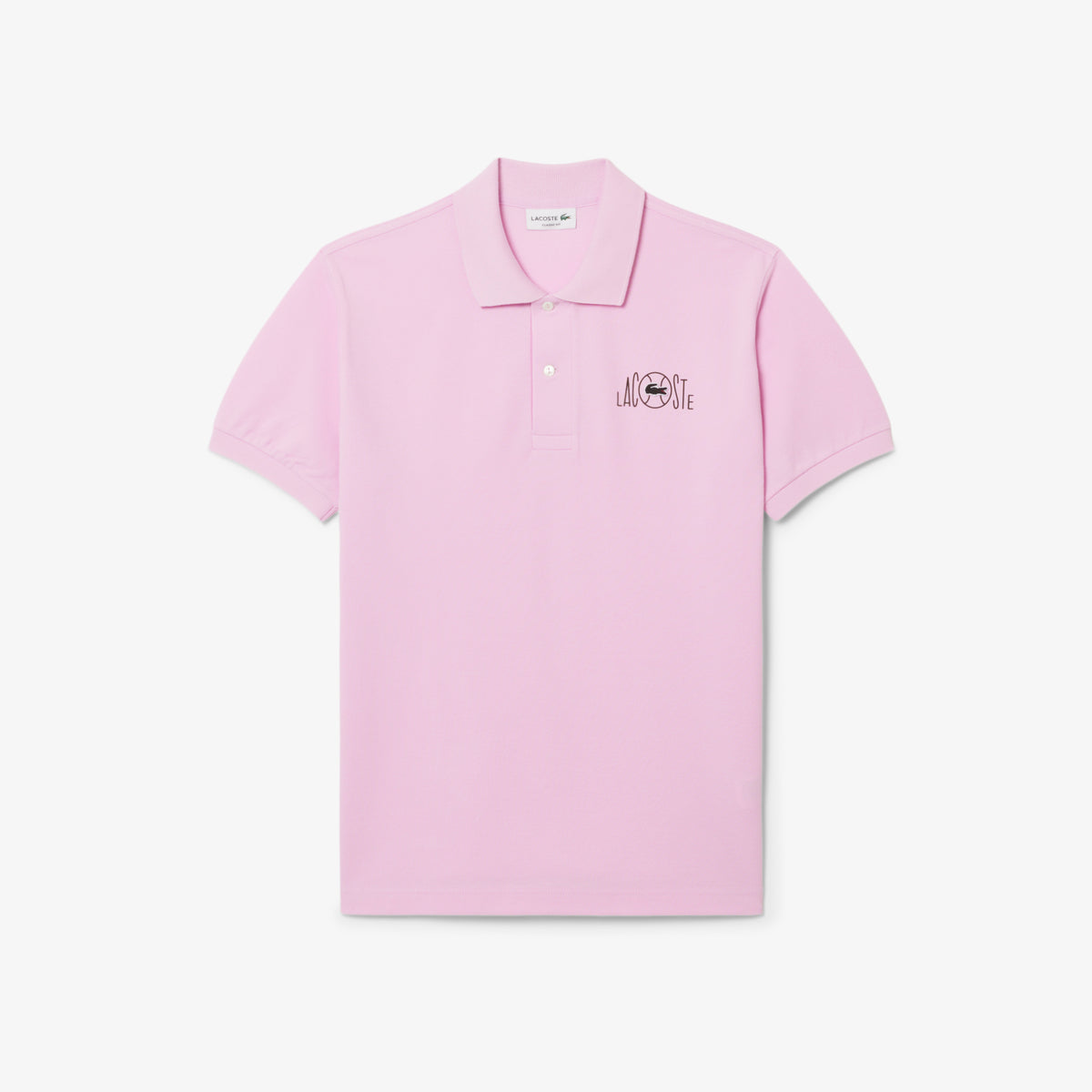 LACOSTE Classic Fit Graphic Branding Polo Shirt Men