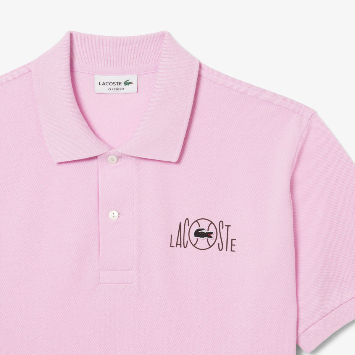 LACOSTE Classic Fit Graphic Branding Polo Shirt Men