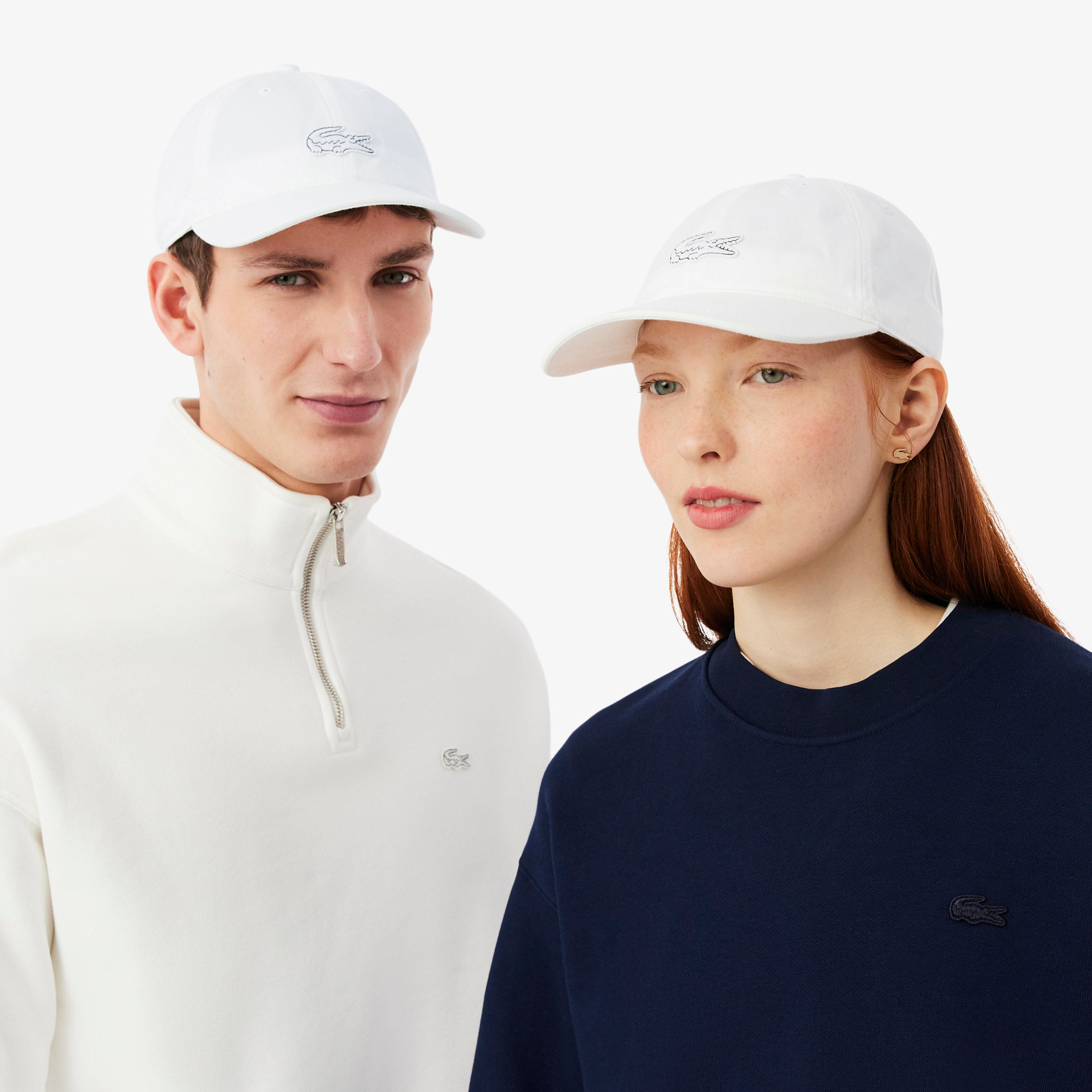 LACOSTE Cotton Twill Badge Cap