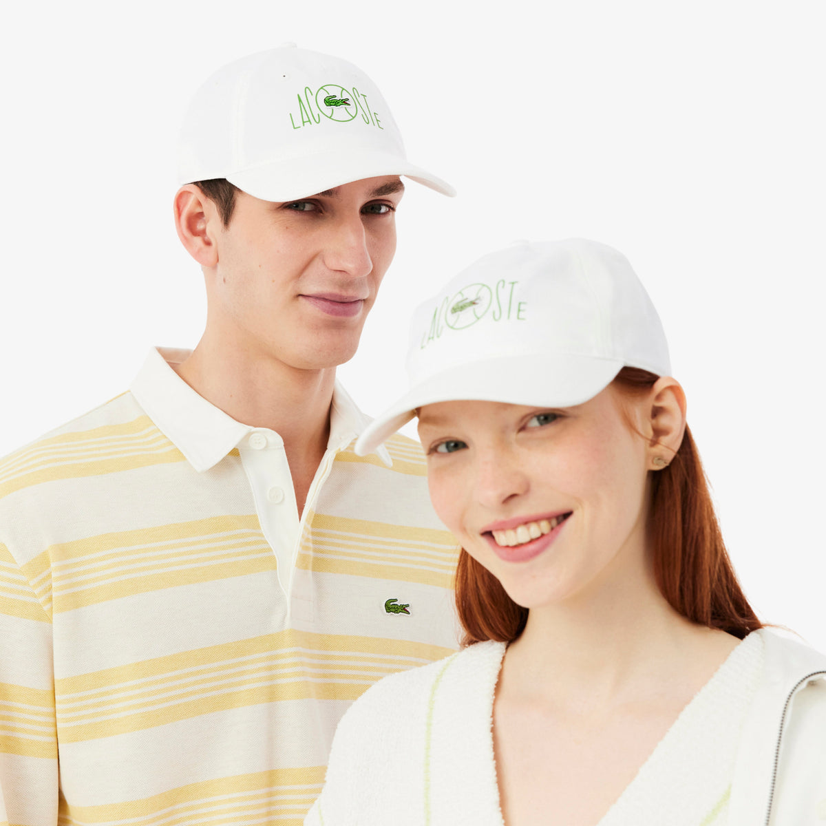 LACOSTE Printed Cotton Twill Unisex Cap