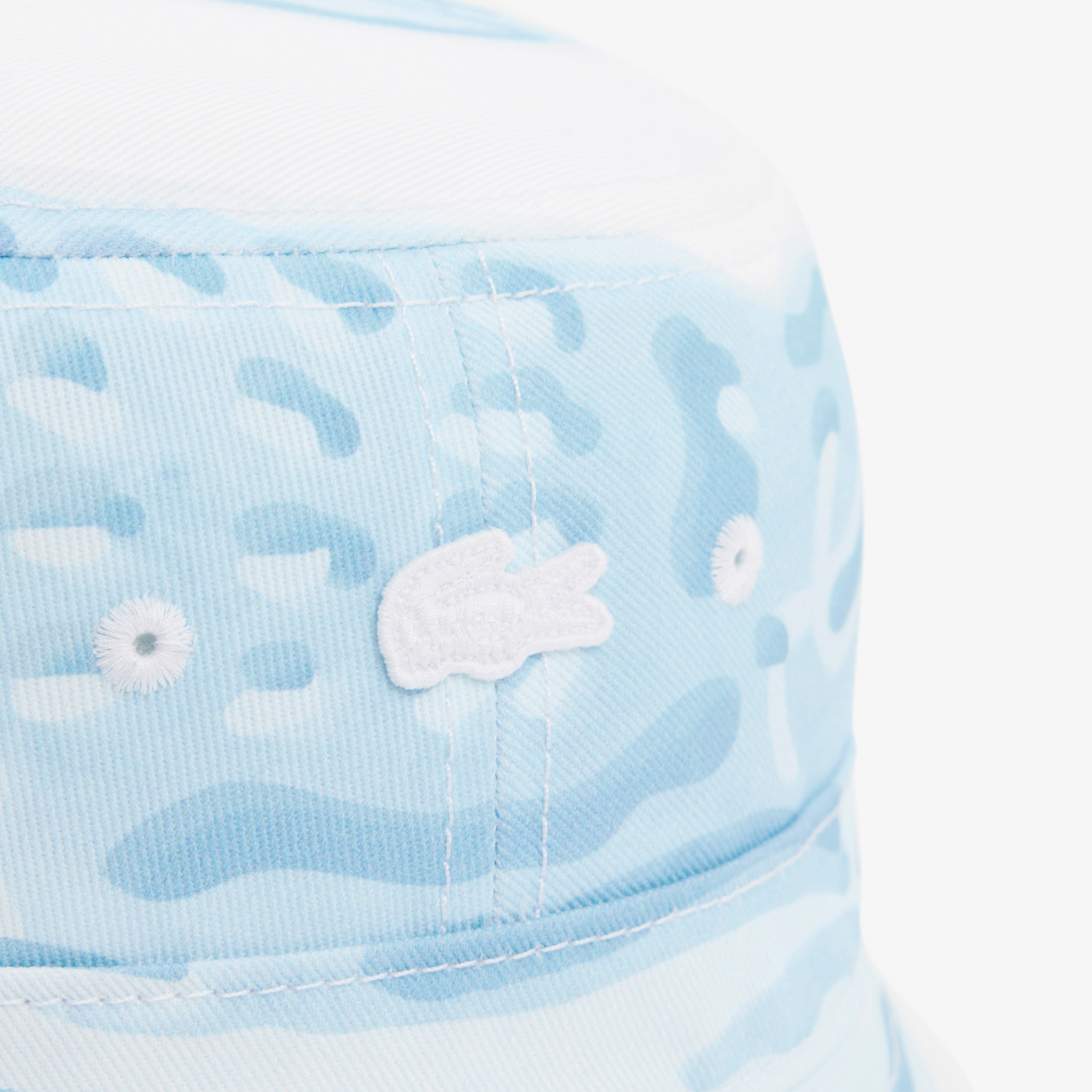 LACOSTE Unisex Printed Cotton Twill Bucket Hat