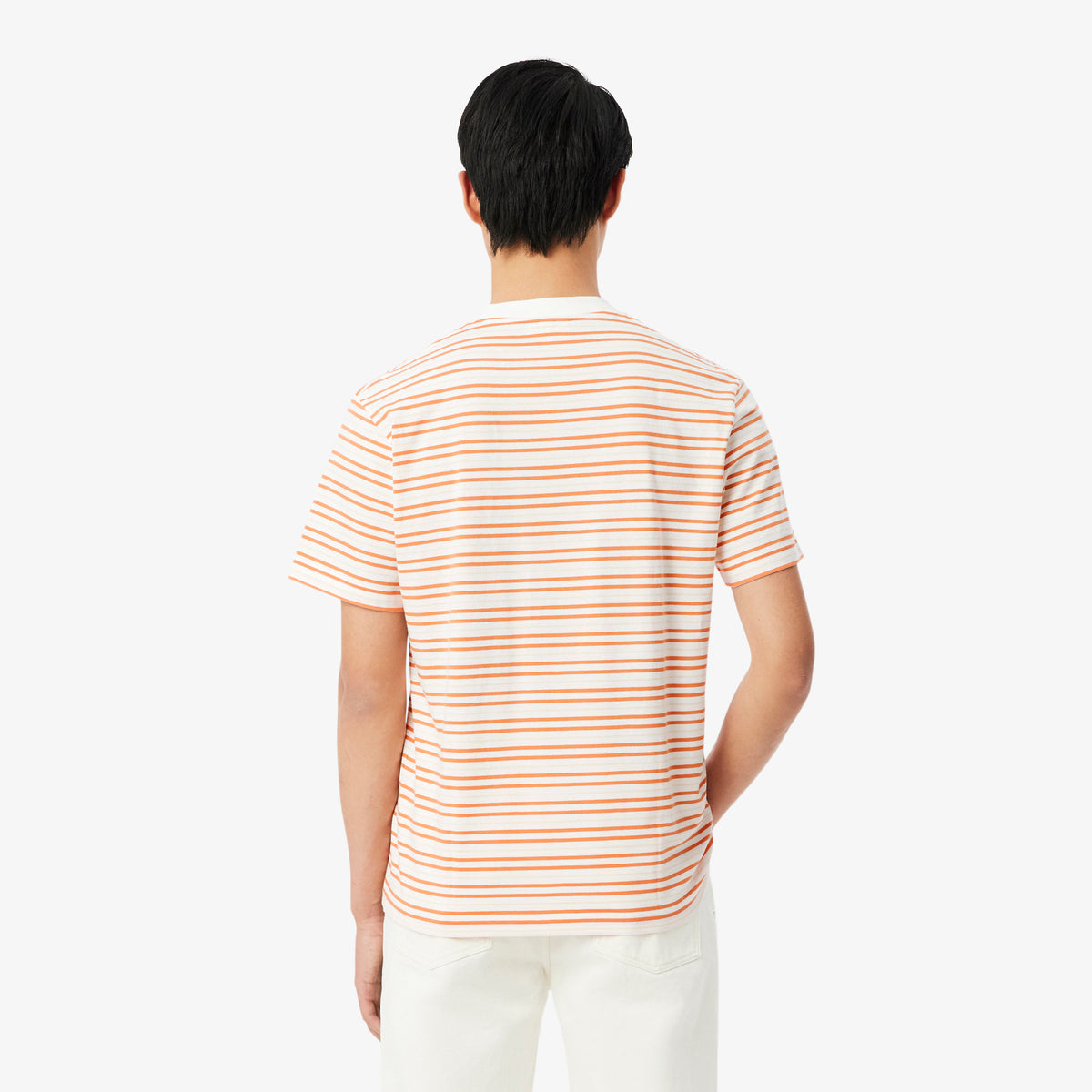LACOSTE Striped Cotton T-Shirt Men