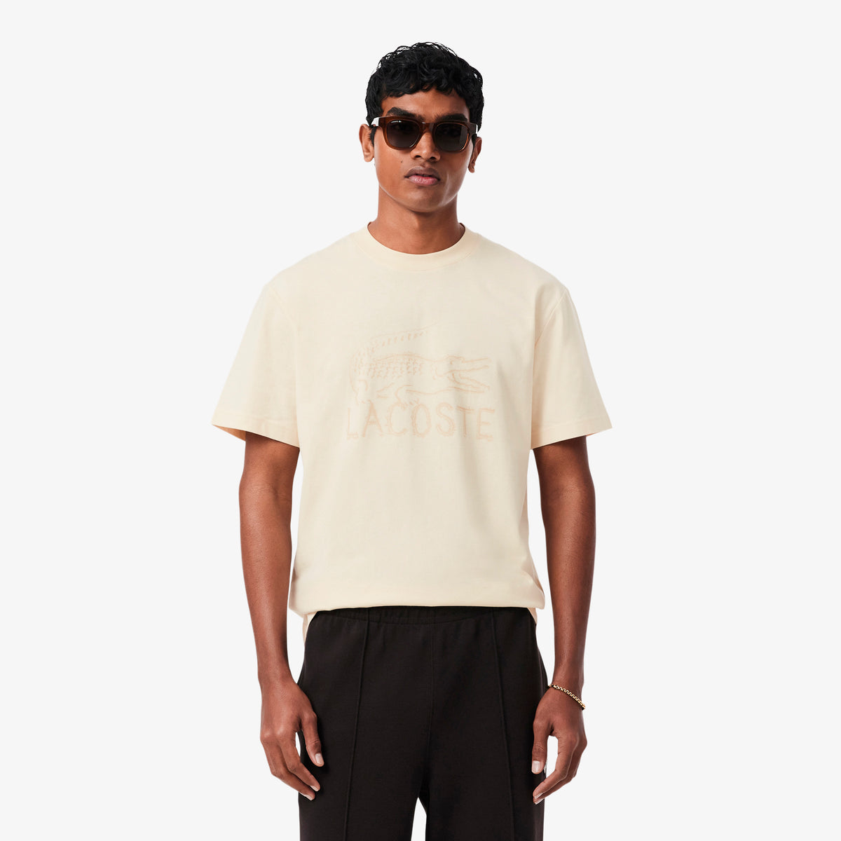 LACOSTE Printed Cotton T-shirt Men