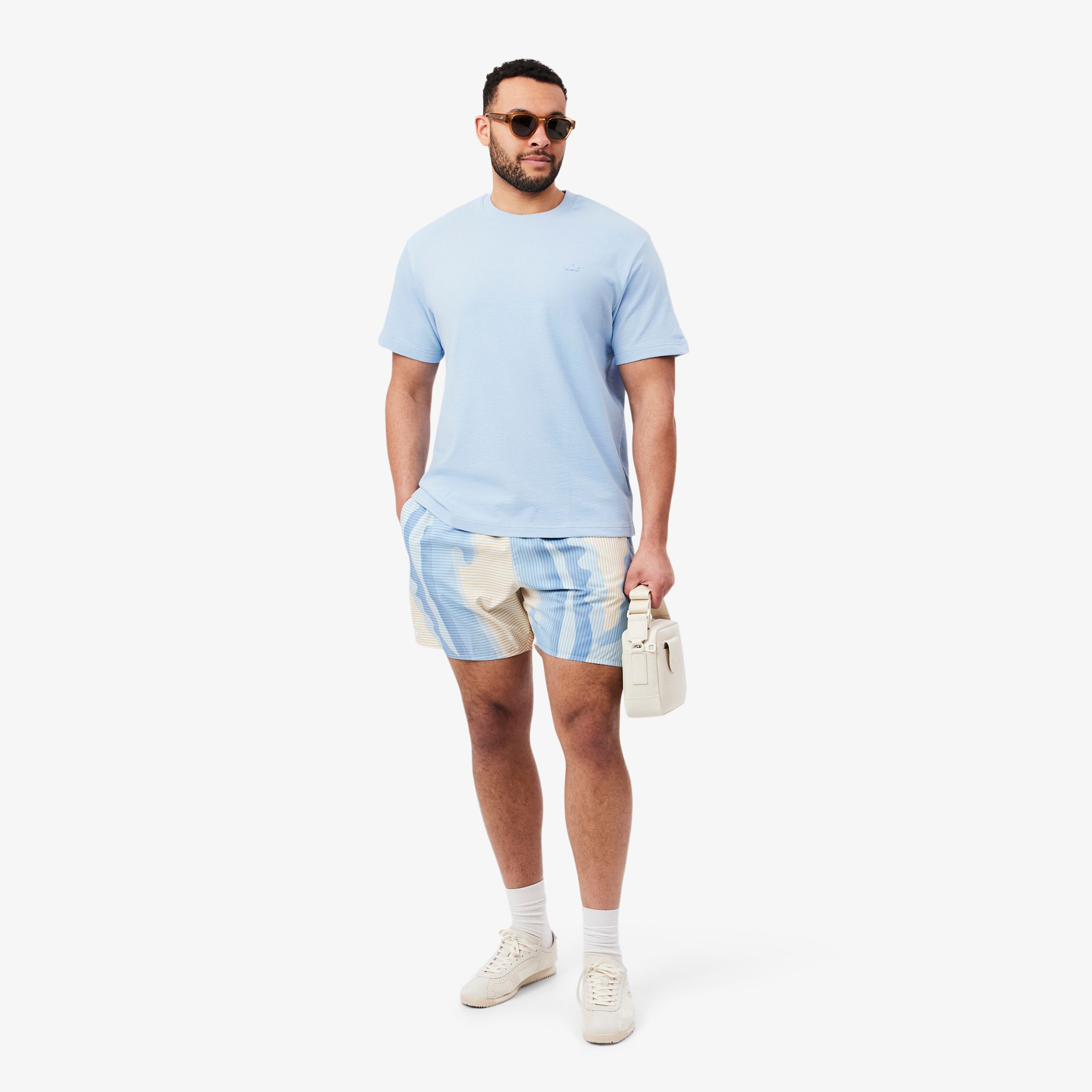 LACOSTE Textured Jersey T-shirt