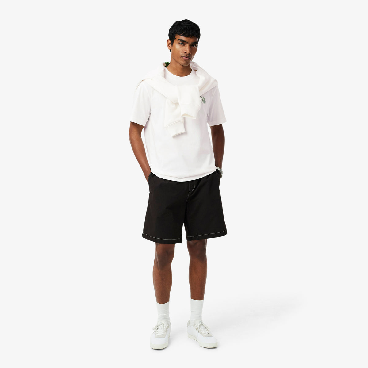 LACOSTE Printed Cotton T-Shirt Men