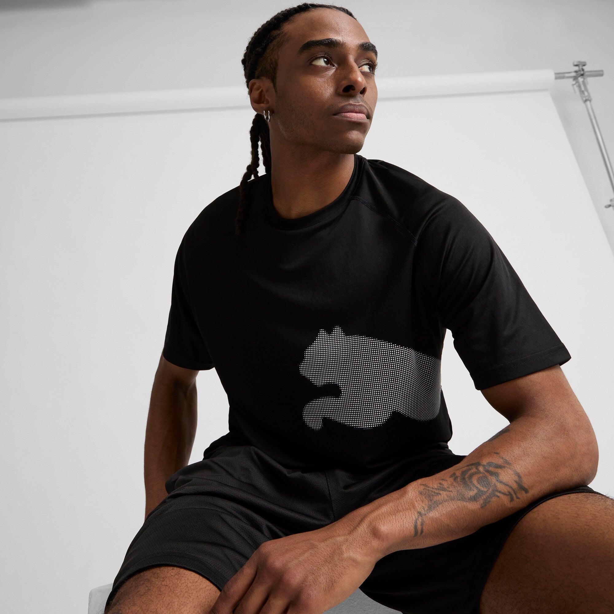 PUMA Train All Day Big Cat Men's Tee