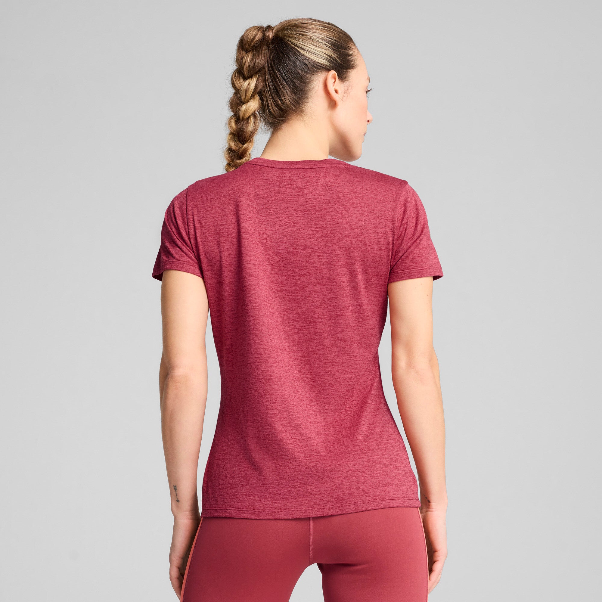 PUMA Tad Essentials Heather Logo Tee Women