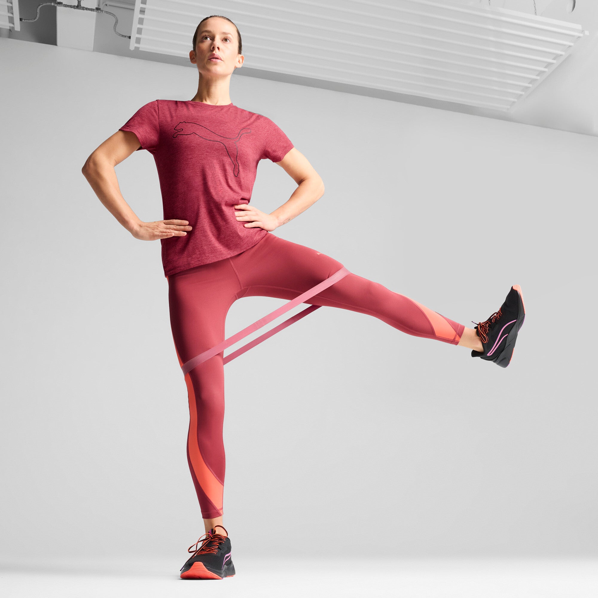 PUMA Tad Essentials Heather Logo Tee Women