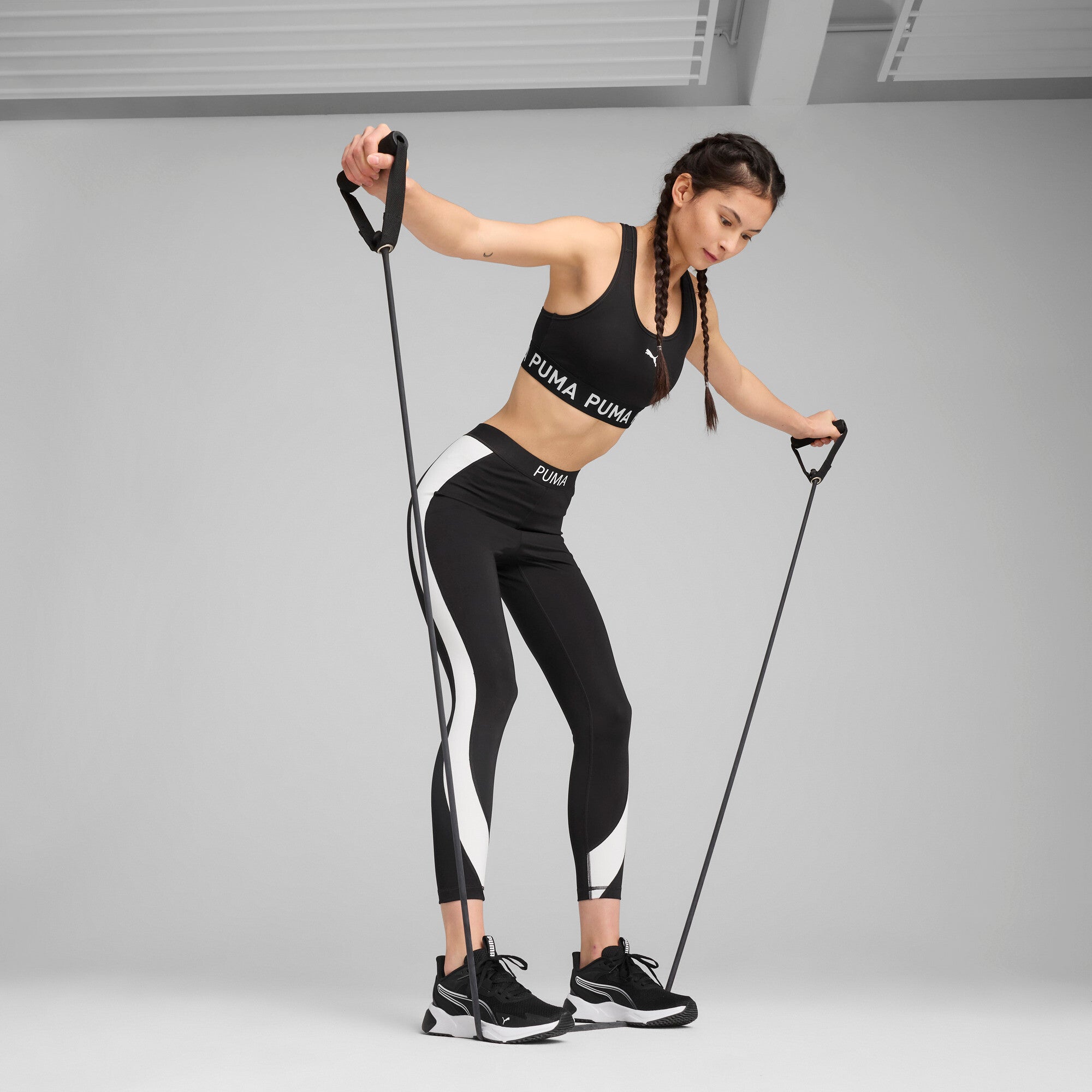 PUMA Strong Women's 7/8 high waist color block leggings
