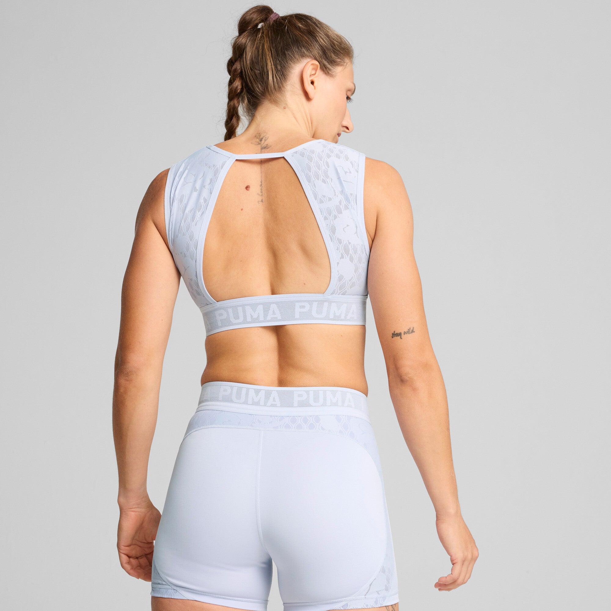 PUMA Move Lace Women's Moisture Wicking, Low Impact Sports Bra