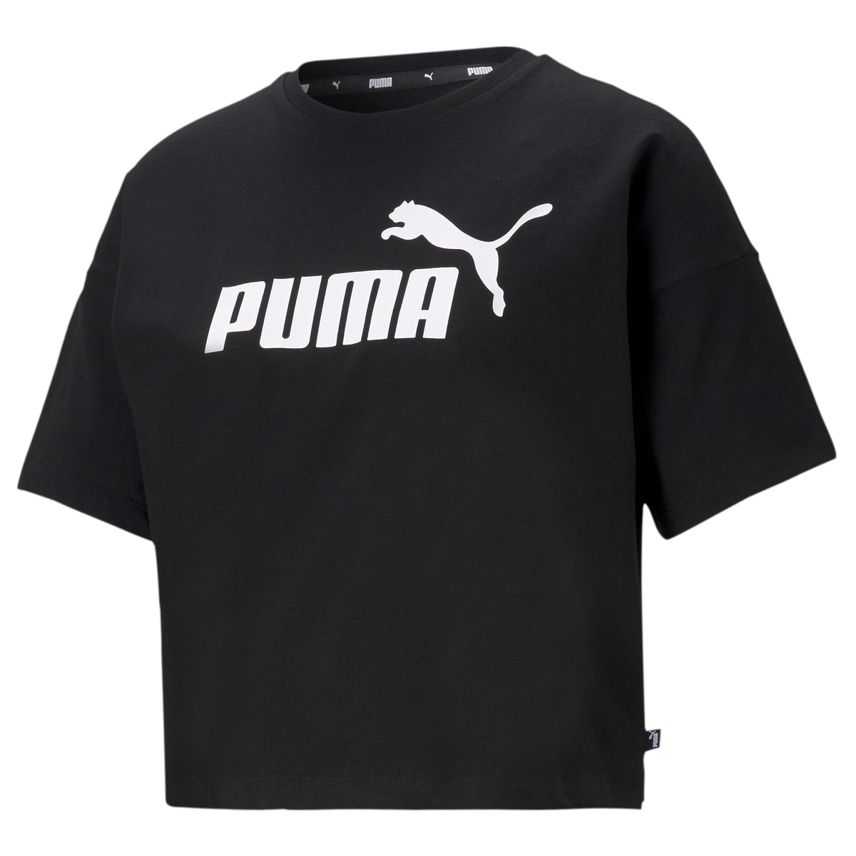 PUMA Essentials Logo Cropped Tee Women