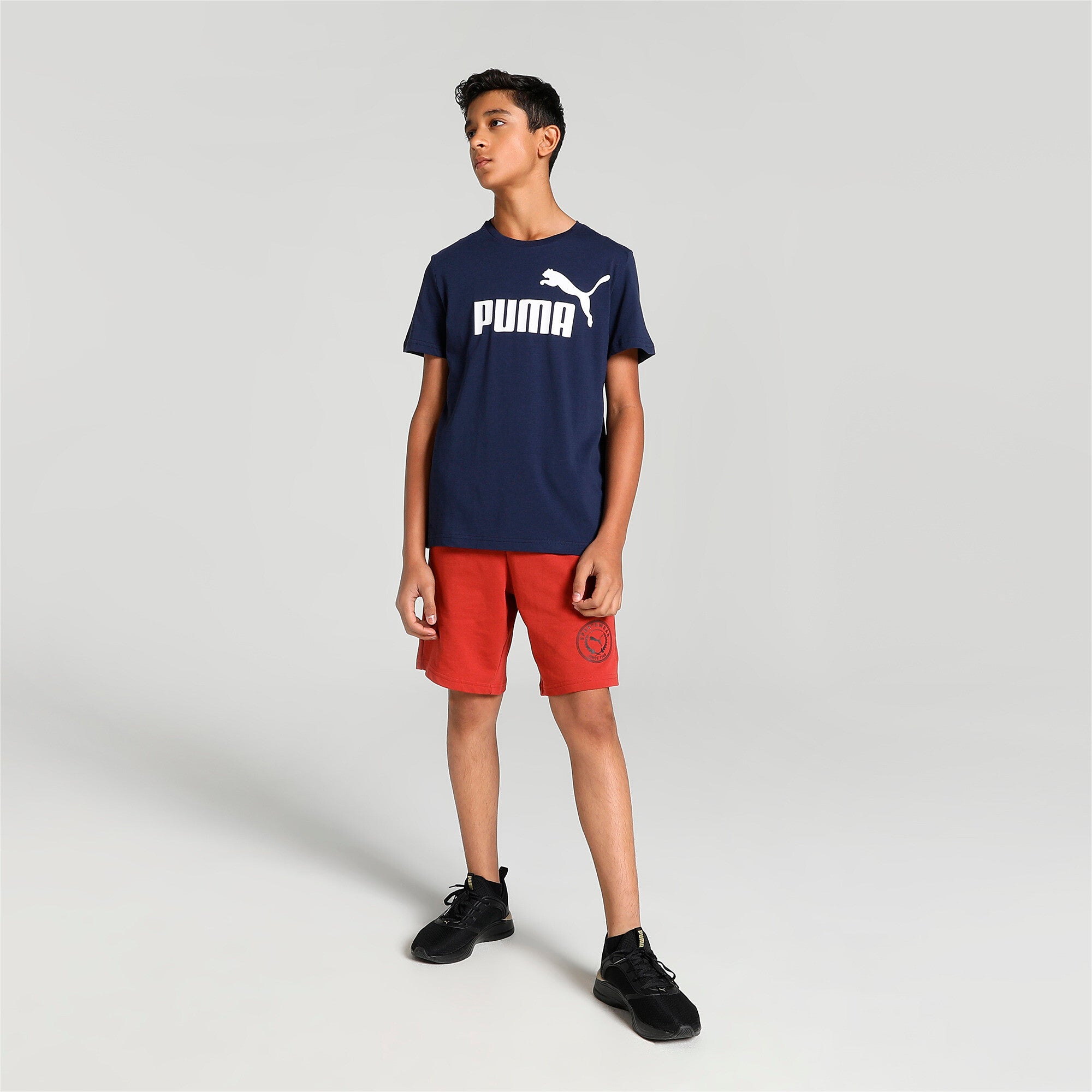 PUMA Essentials Boys Logo Tee B