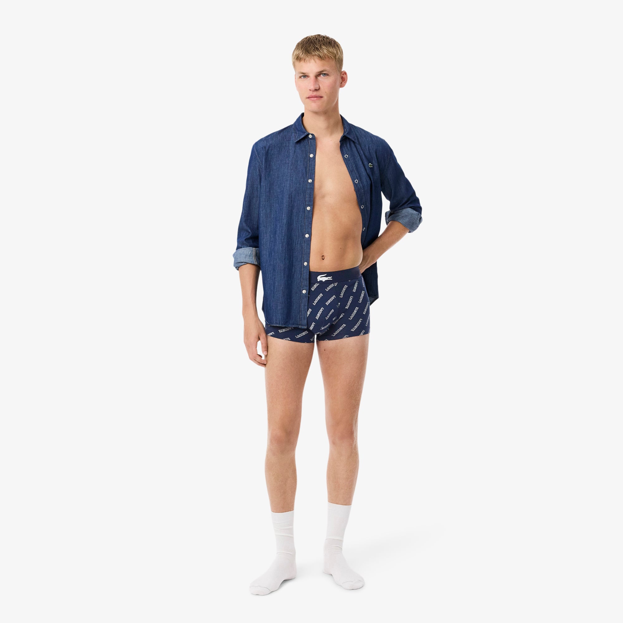 LACOSTE Men's 3-Pack Trunks