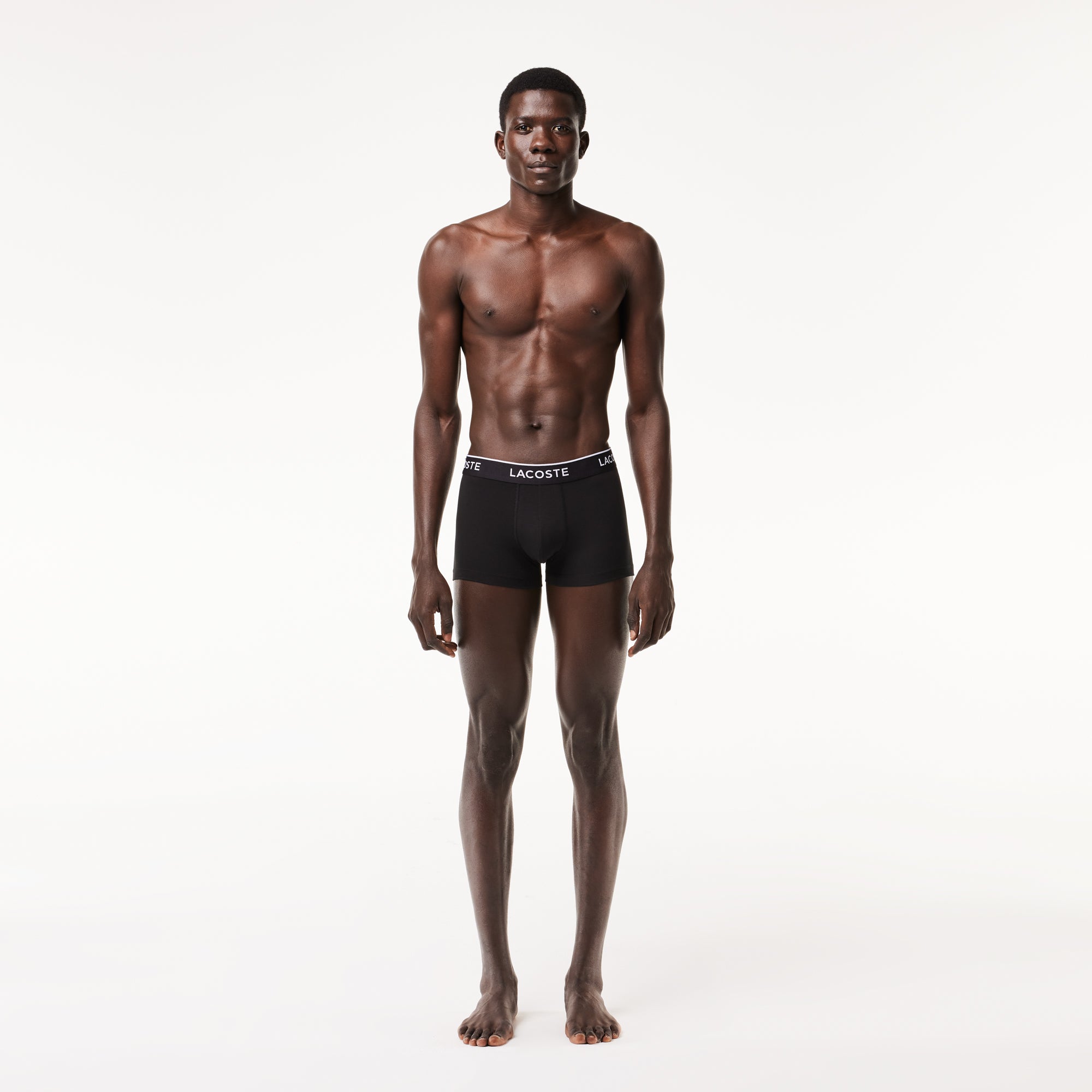 Lacoste Pack Of 3 Casual Black Trunks - Lacoste Apparel THE MIX