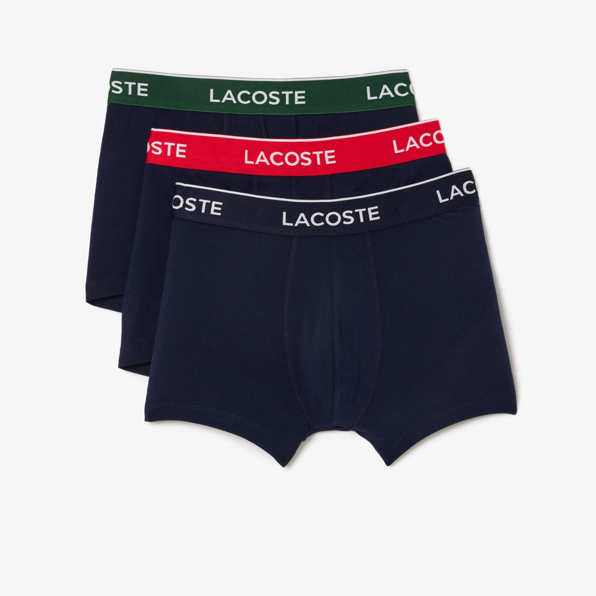 Lacoste 3-Pack Logo Waist Trunks