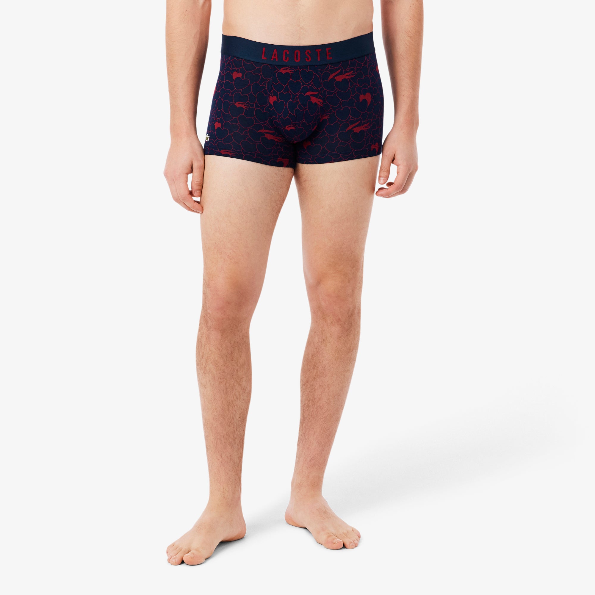 LACOSTE 3-Pack Valentines Edition Trunks