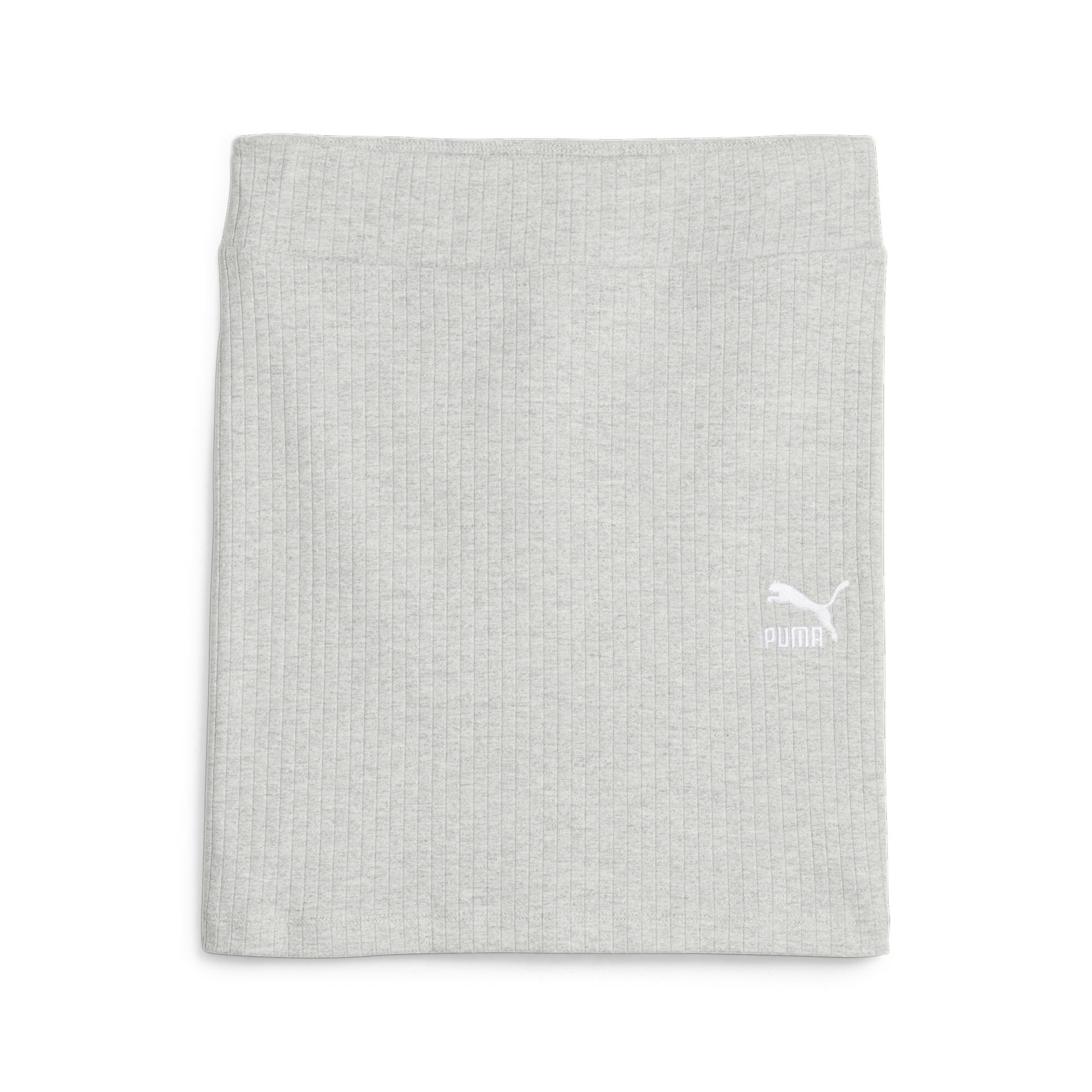 Classics Ribbed Skirt - S / Light Gray Heather - PUMA Apparel THE MIX