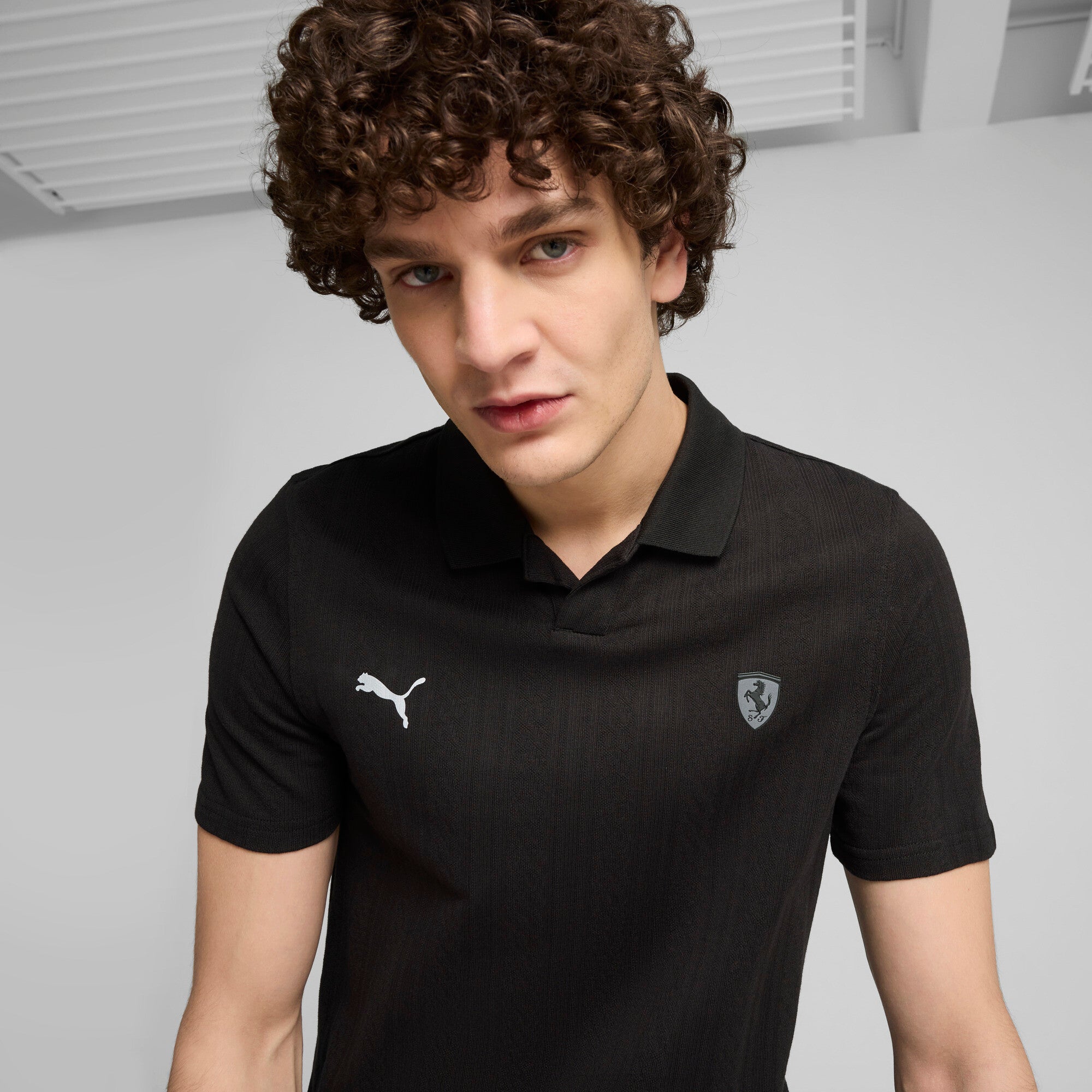 PUMA x Ferrari Style Men's Motorsport Jacquard Polo