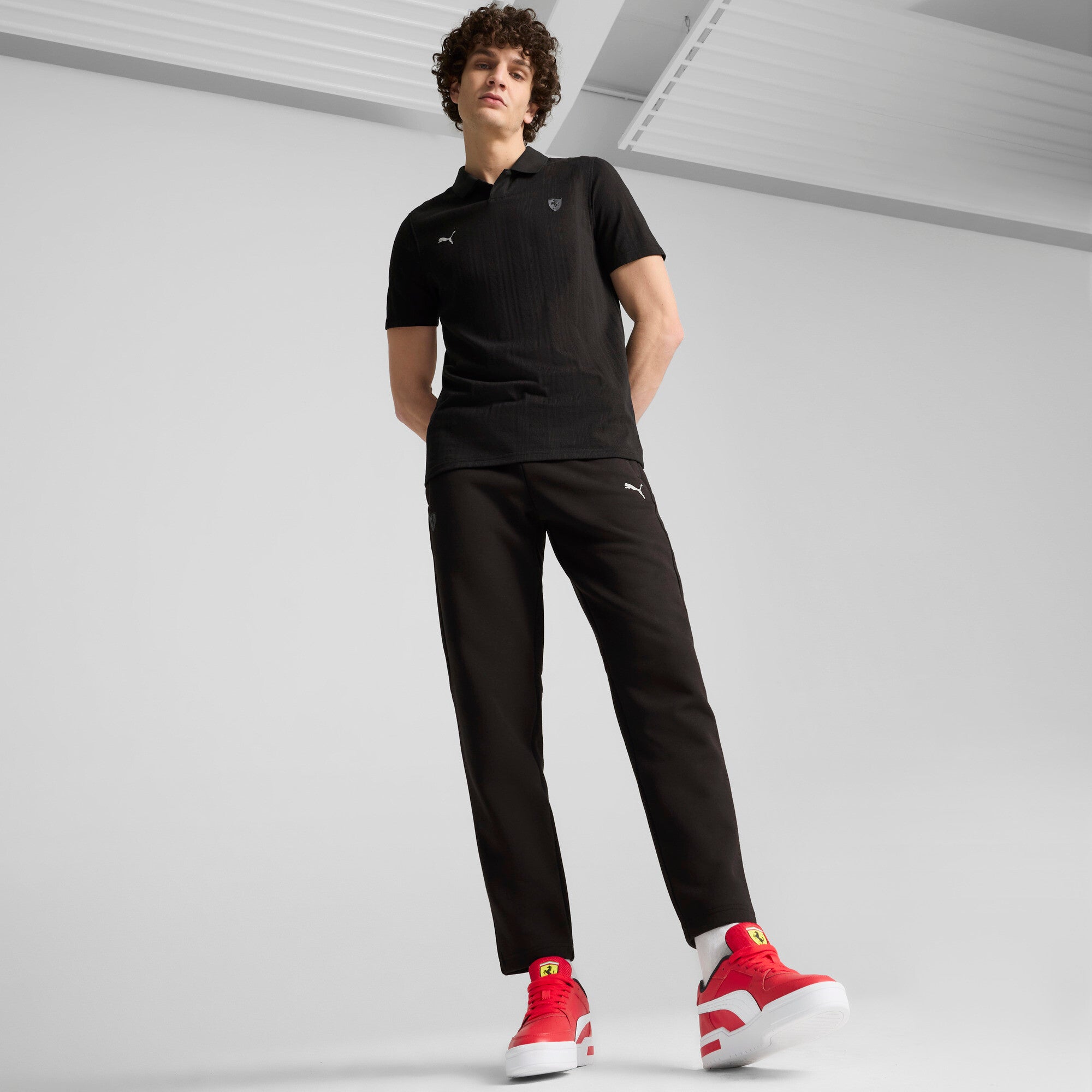 PUMA x Ferrari Style Men's Motorsport Jacquard Polo
