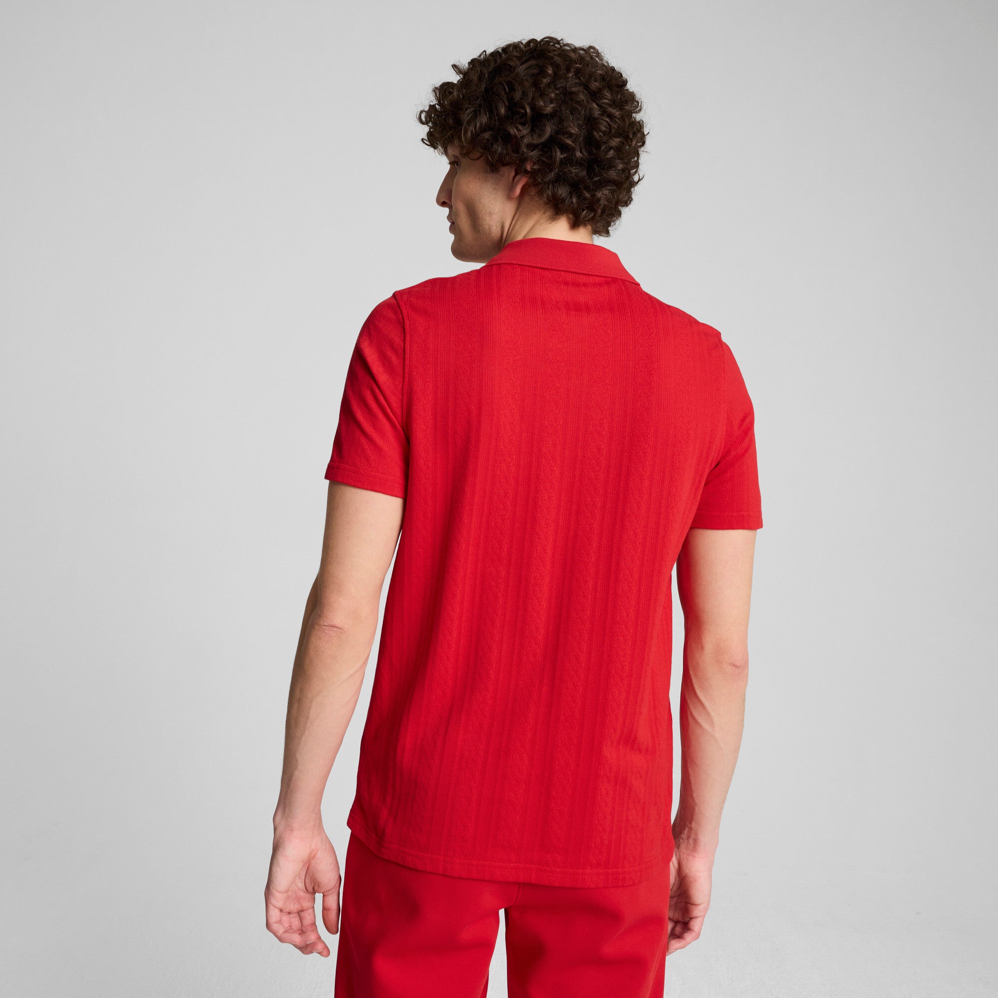 PUMA x Ferrari Style Men's Motorsport Jacquard Polo
