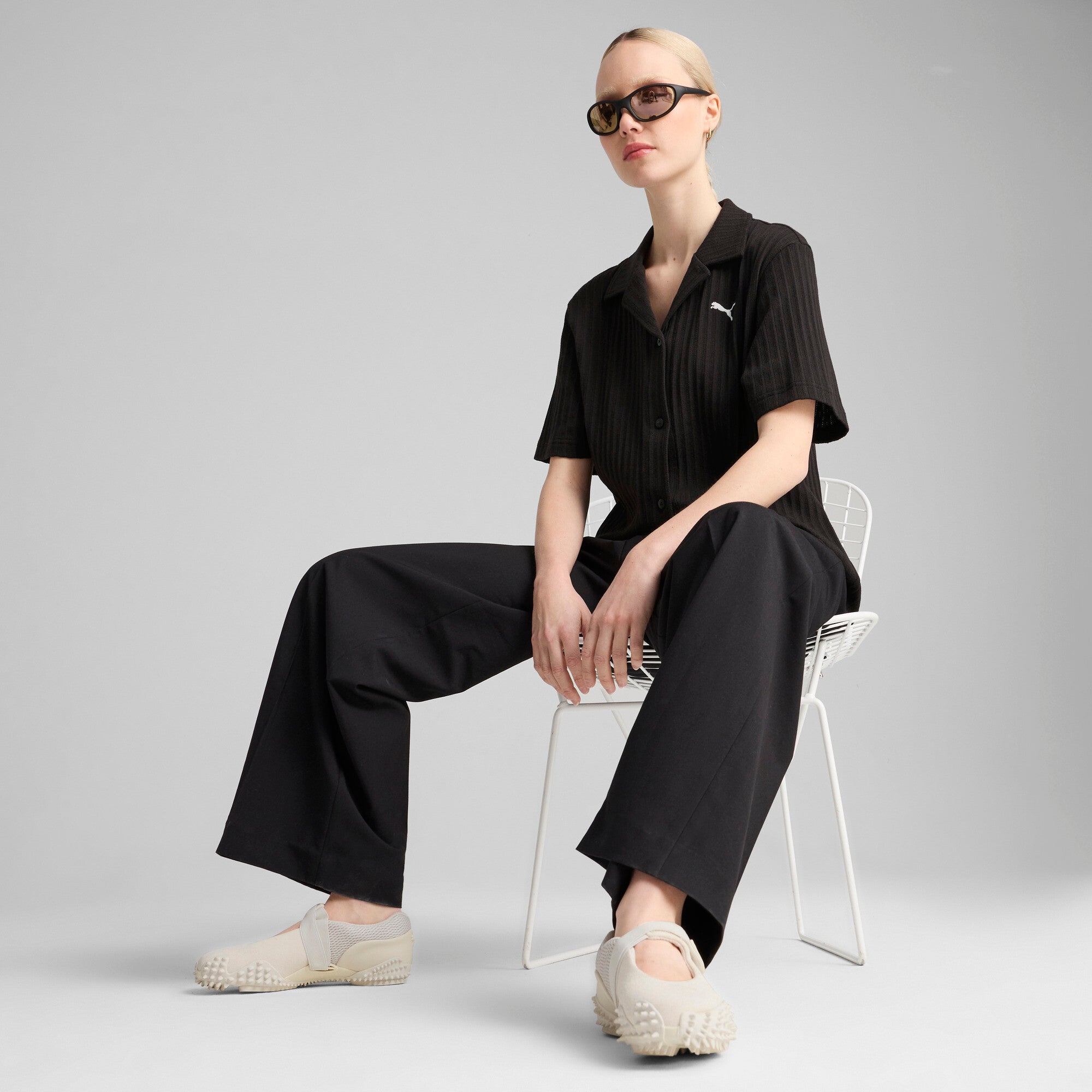 PUMA Wardrobe Essentials Women's Pointelle Shirt