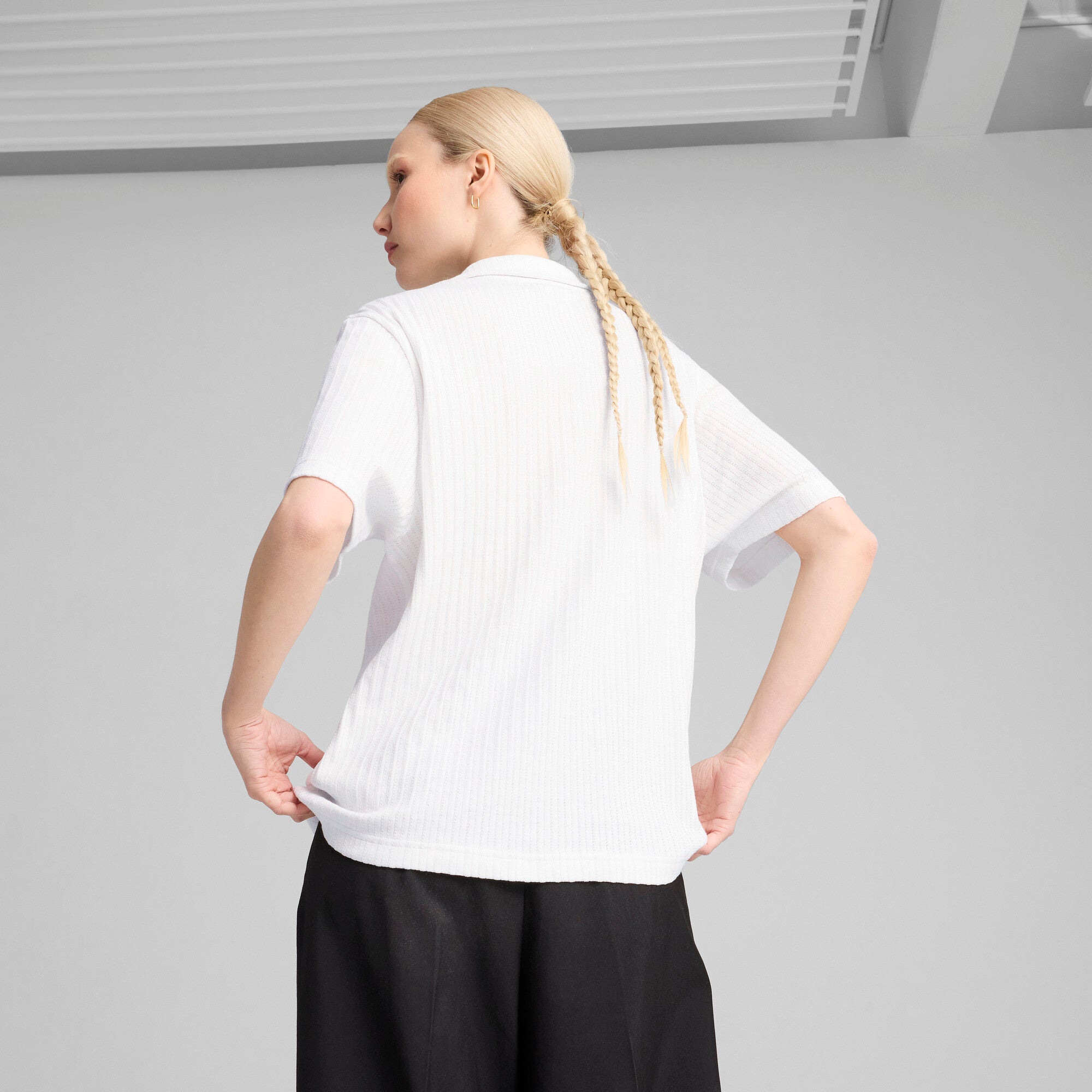 PUMA Wardrobe Essentials Women's Pointelle Shirt