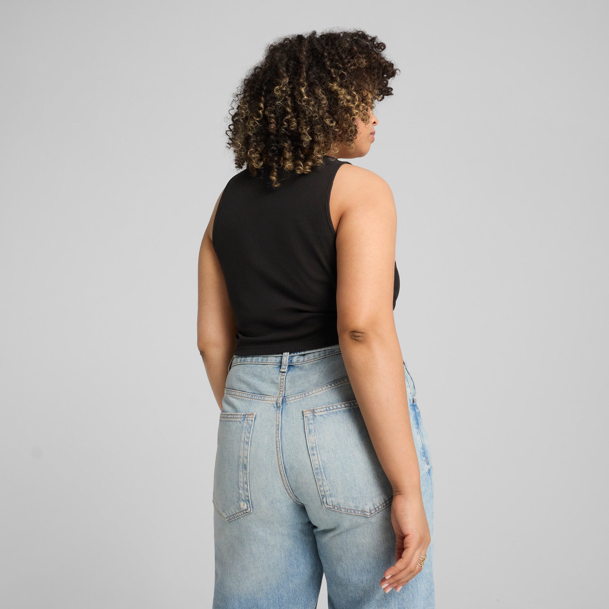 PUMA Wardrobe Essentials Women's Ribbed Crop Top