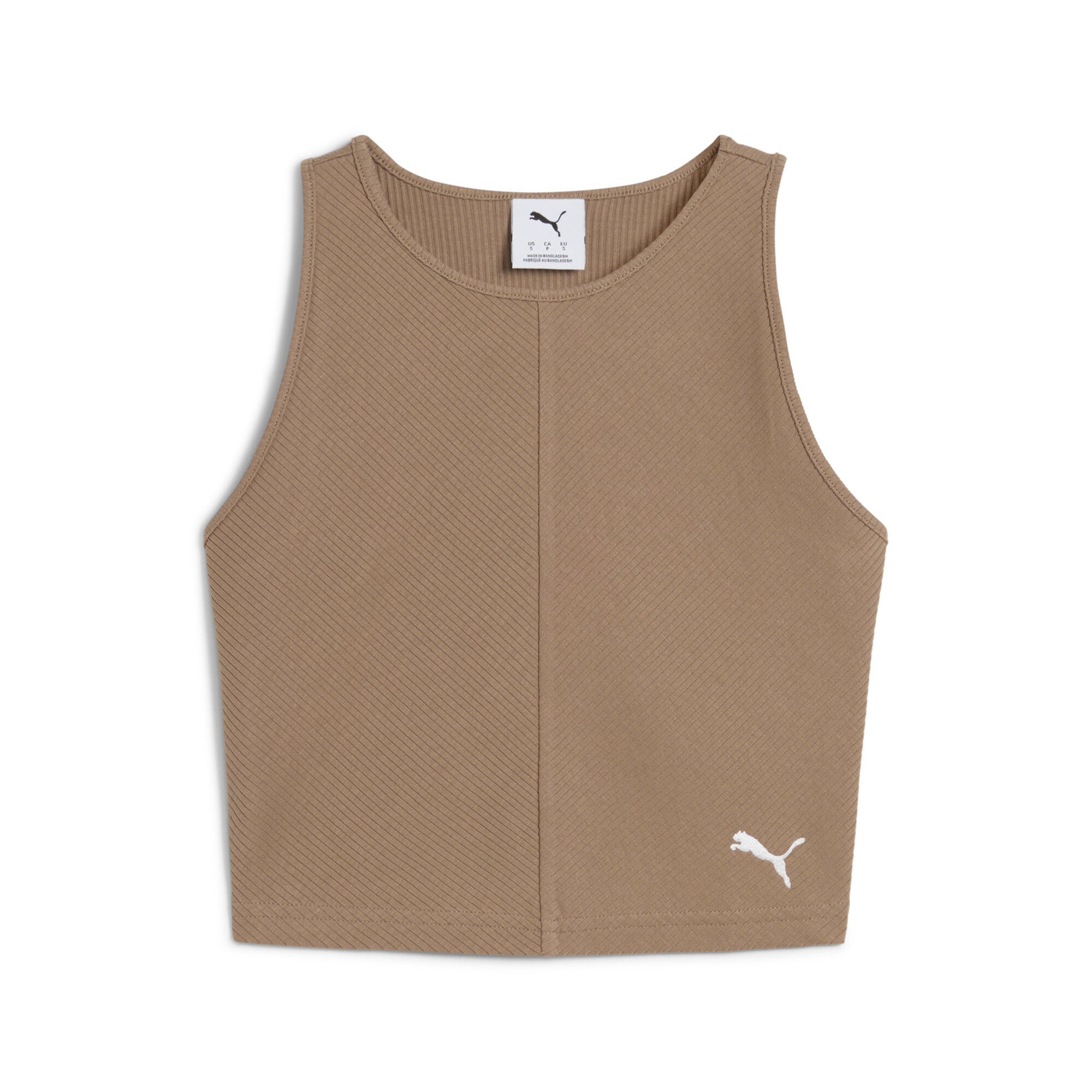 PUMA Wardrobe Essentials Women's Ribbed Crop Top