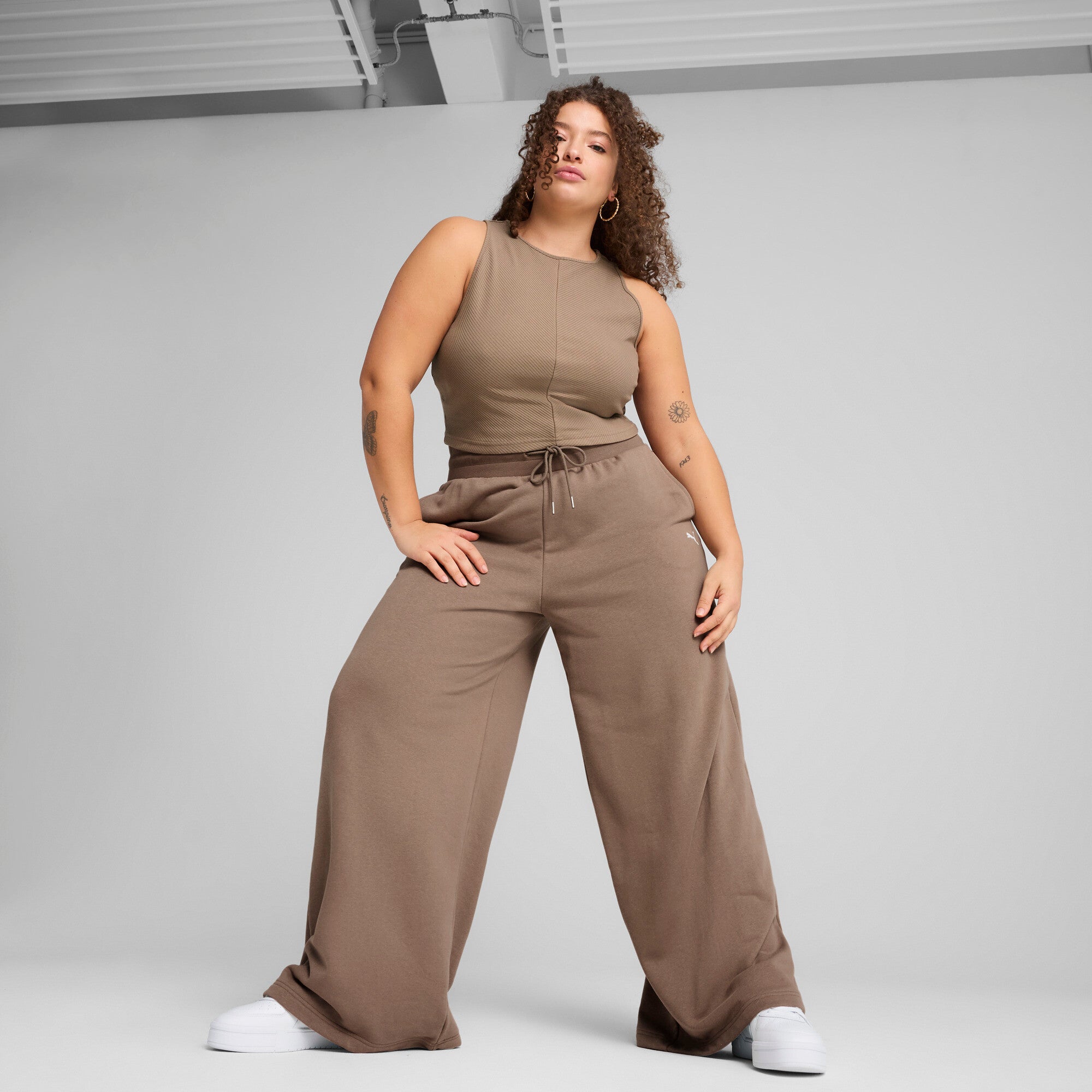 PUMA Wardrobe Essentials Women's Ribbed Crop Top