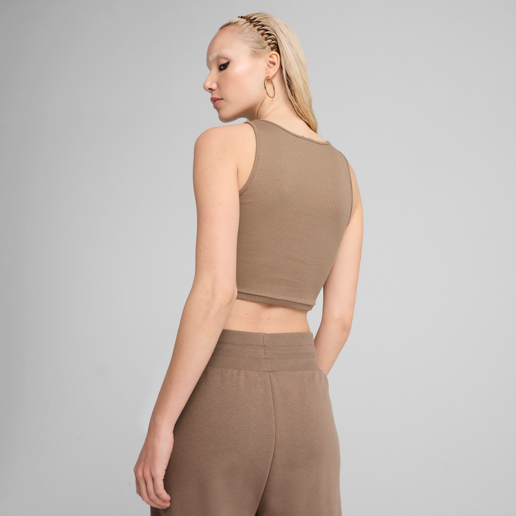 PUMA Wardrobe Essentials Women's Ribbed Crop Top