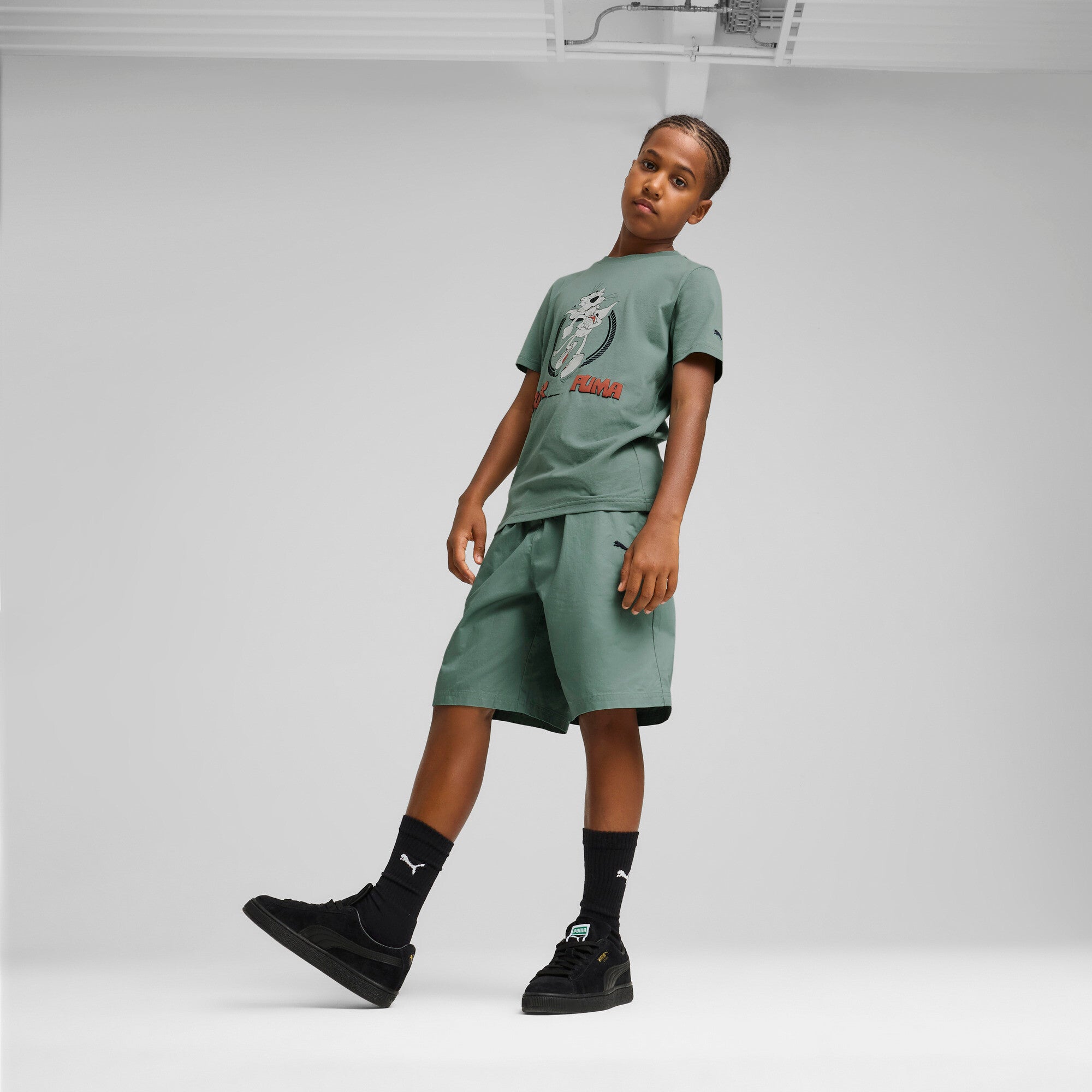 Super PUMA Big Kids' Woven Shorts