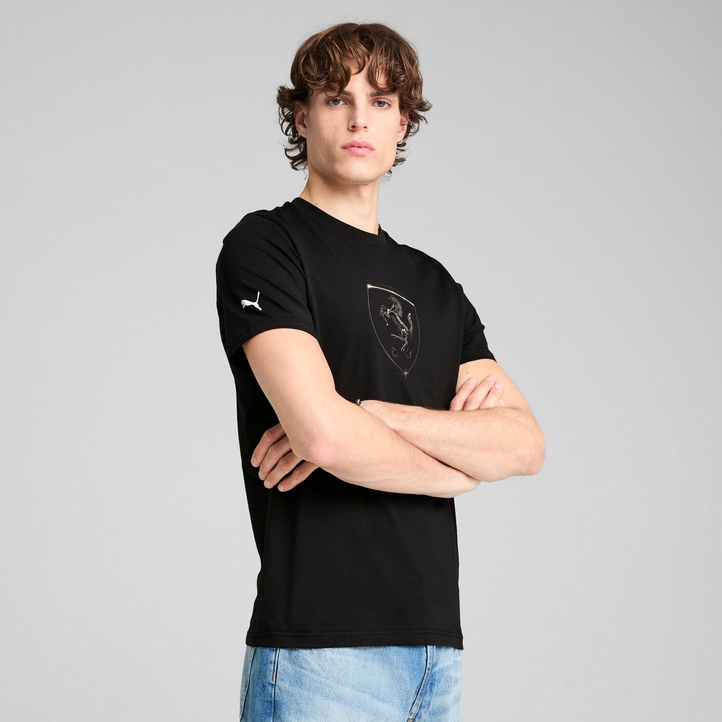 PUMA Scuderia Ferrari Race Tonal Big Shield Men's Tee
