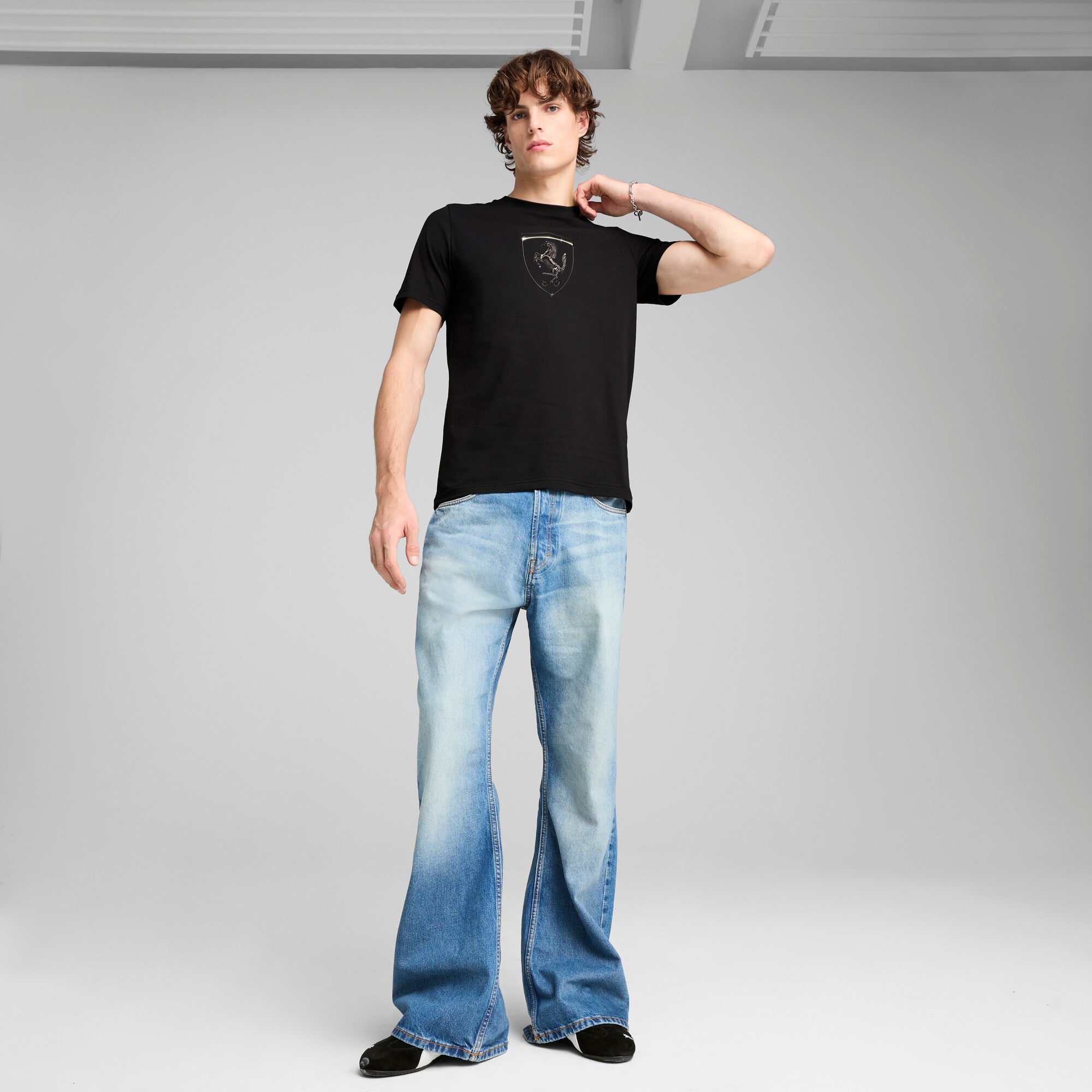 PUMA Scuderia Ferrari Race Tonal Big Shield Men's Tee