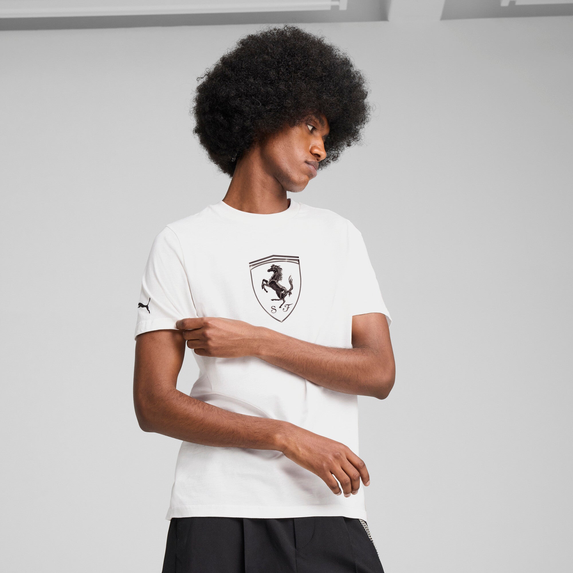 PUMA Scuderia Ferrari Race Tonal Big Shield Men's Tee