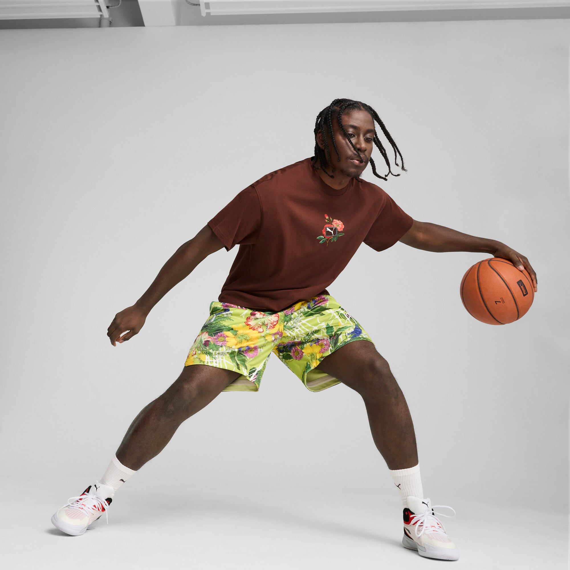 PUMA Dunked In Florals Men's Basketball Tee II