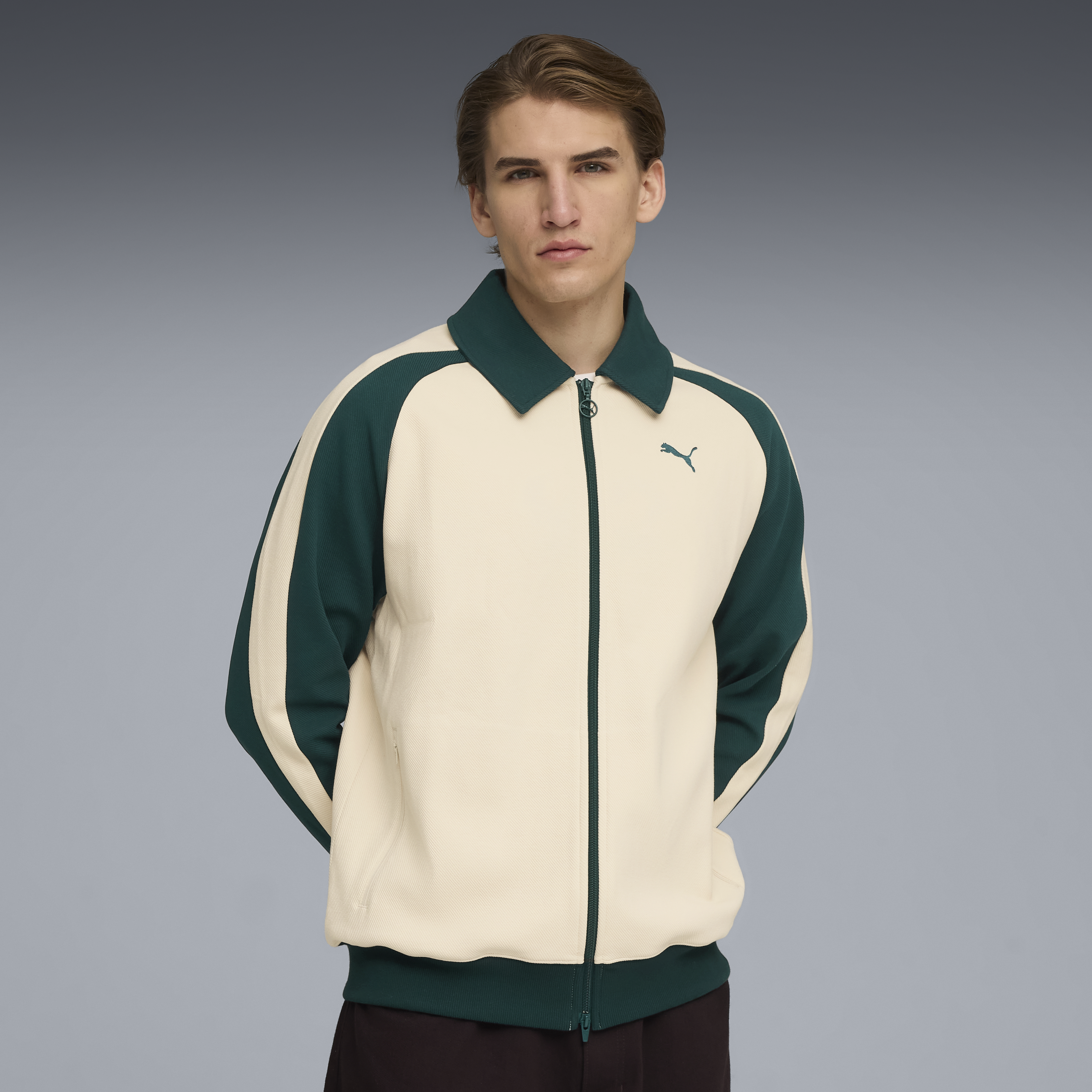 PUMA T7 Relaxed Wing Collar Jacquard Track Jacket Unisex