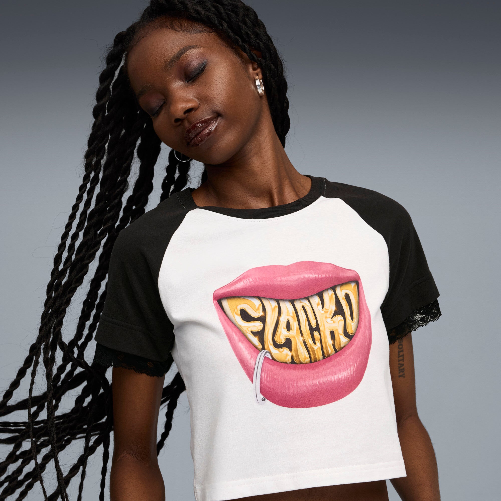 A$AP ROCKY x PUMA Women's Flacko Smile Baby Tee