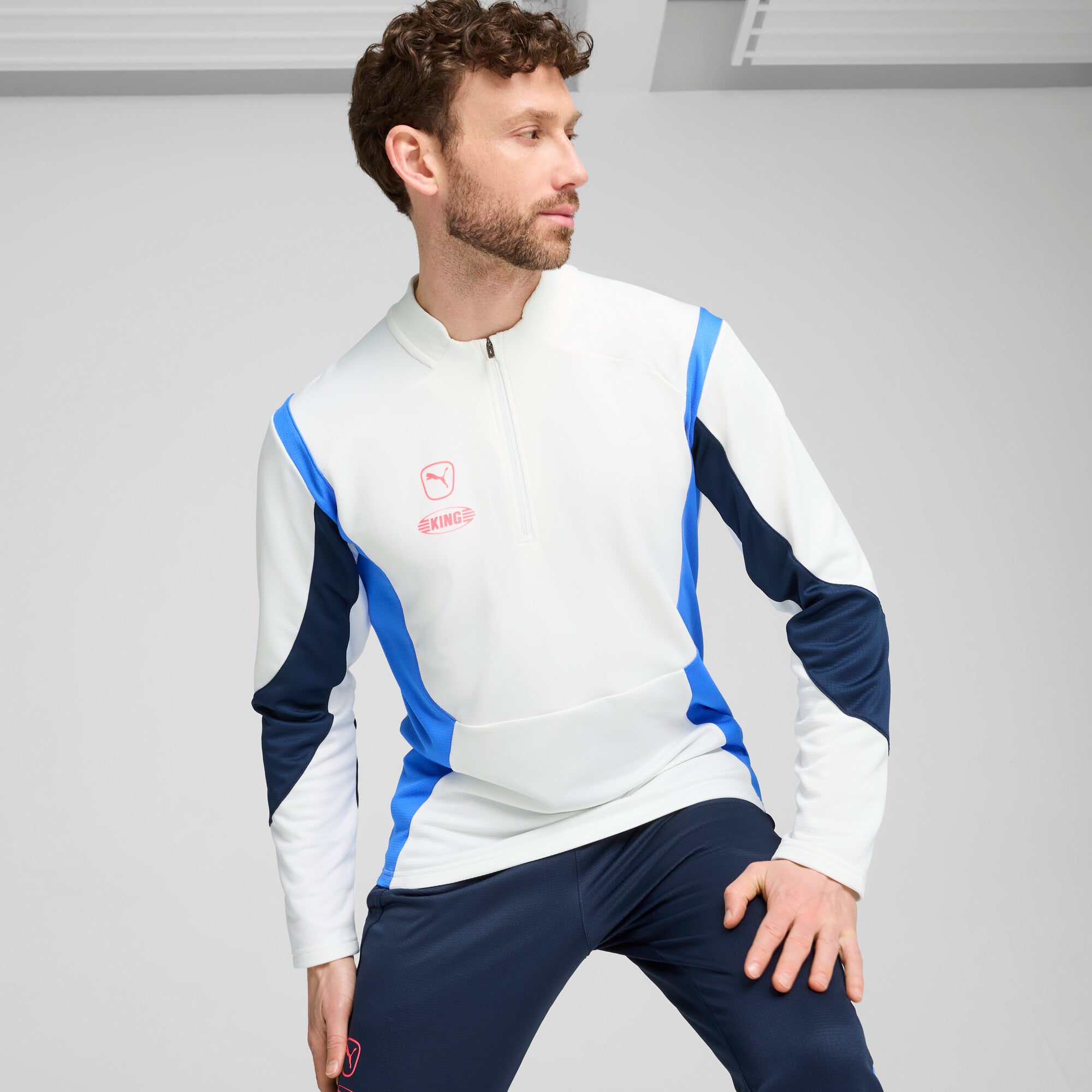 PUMA King Pro Men's Quarter-Zip Pullover