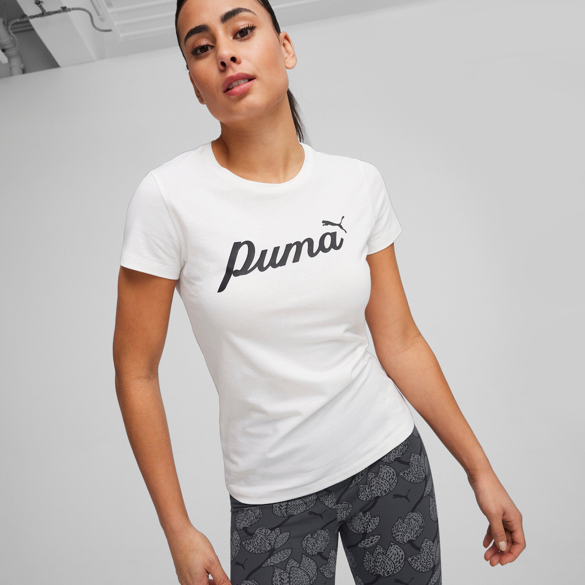 PUMA ESS+ Script Women's Tee