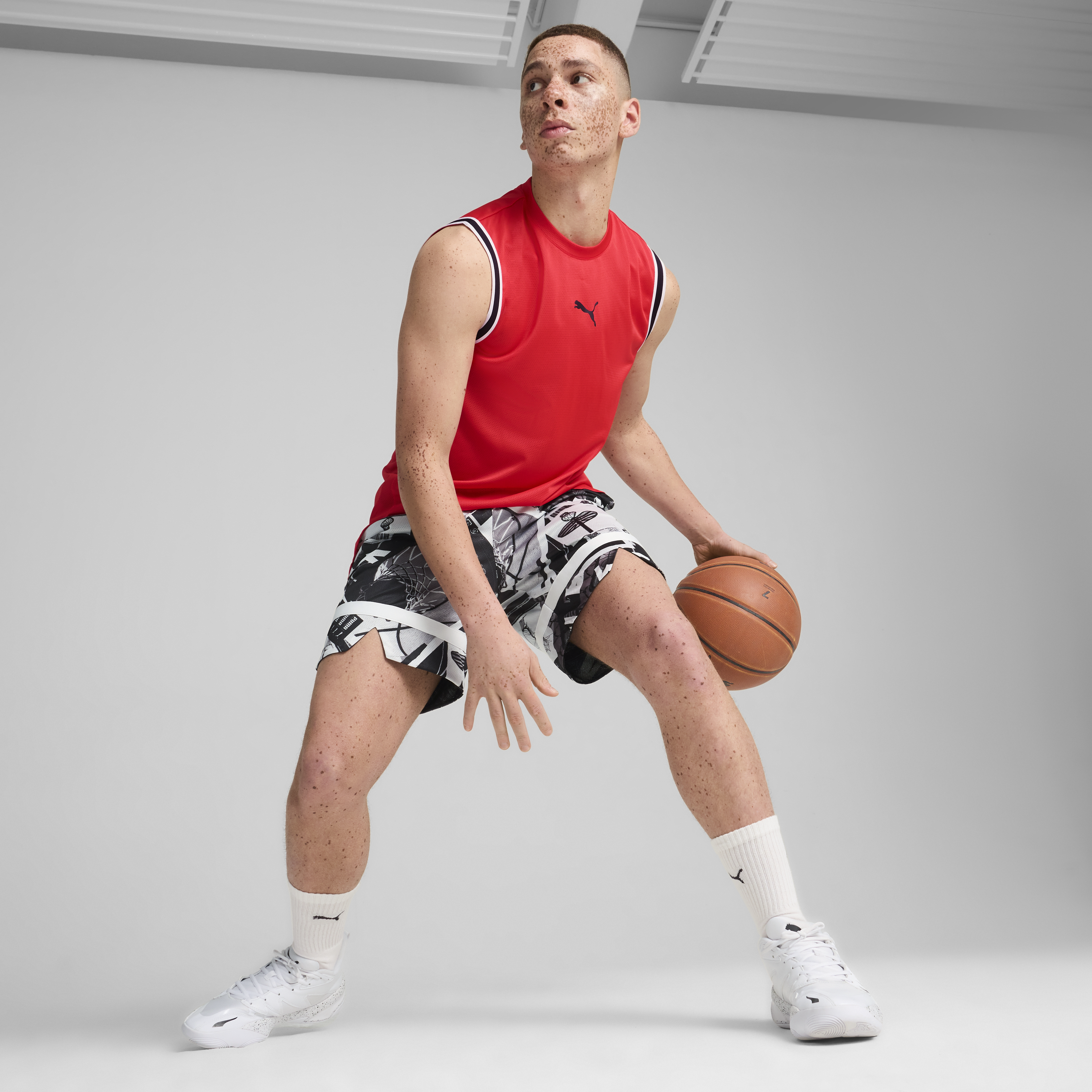 PUMA Winning Shot Men's Mesh Basketball Tank