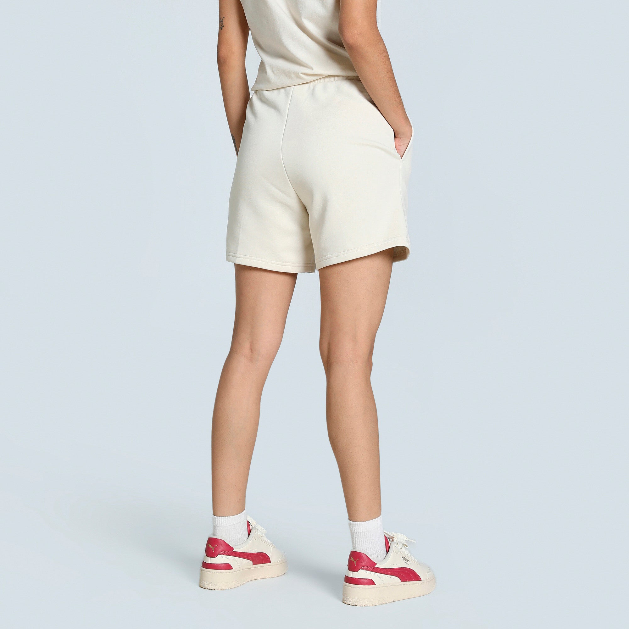 PUMA Essentials Script 5" High-Waist Shorts Women